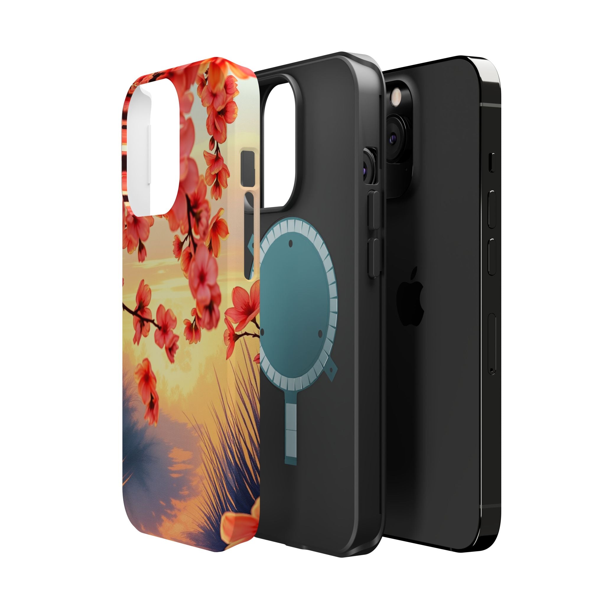 iPhone Sunset Amber And Peach Blossom Trail Slim Snap Cas Carry Case · iPhone Ca
