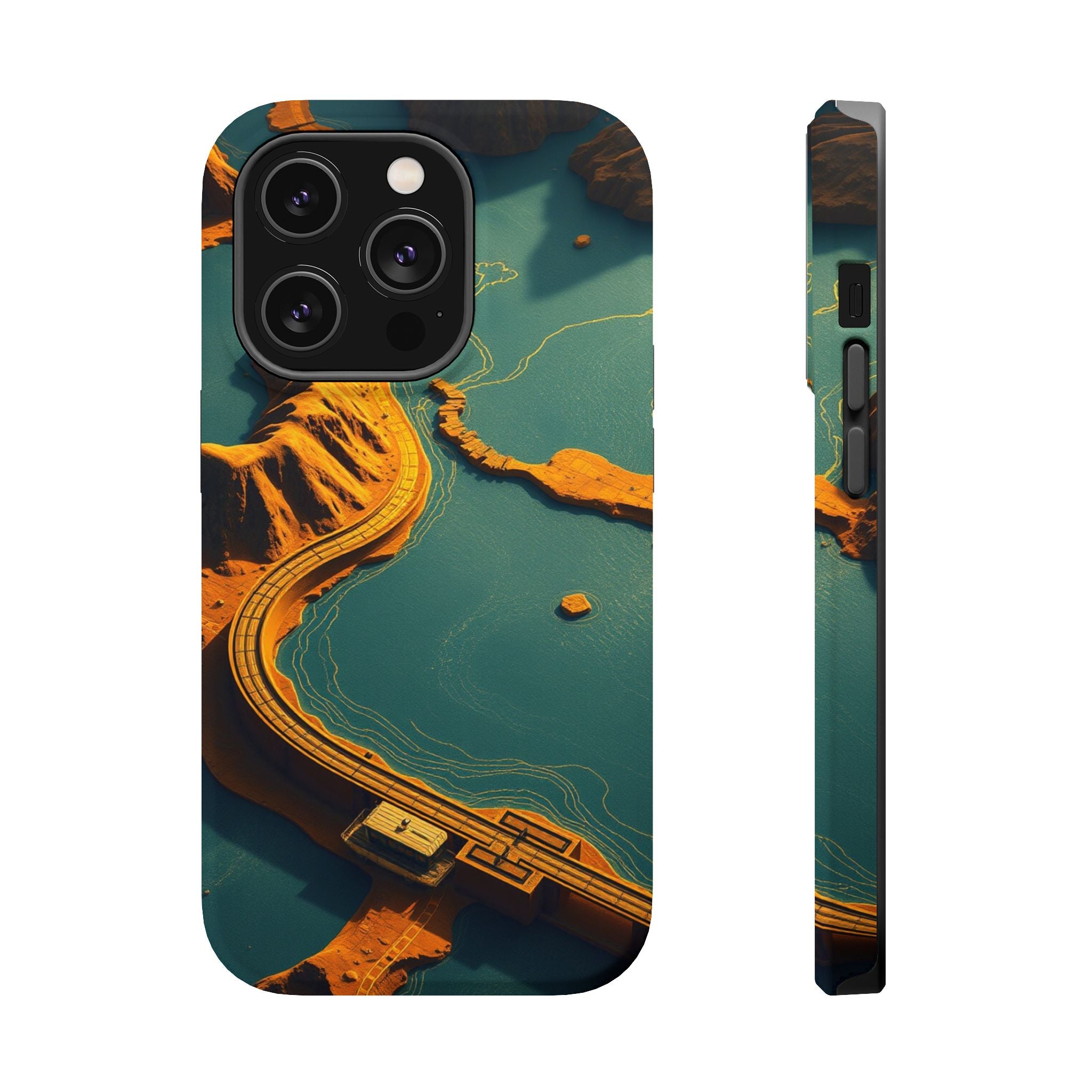 iPhone Vibrant River Delta Aerial Design Slim Everyday iPhone Designer · iPhone