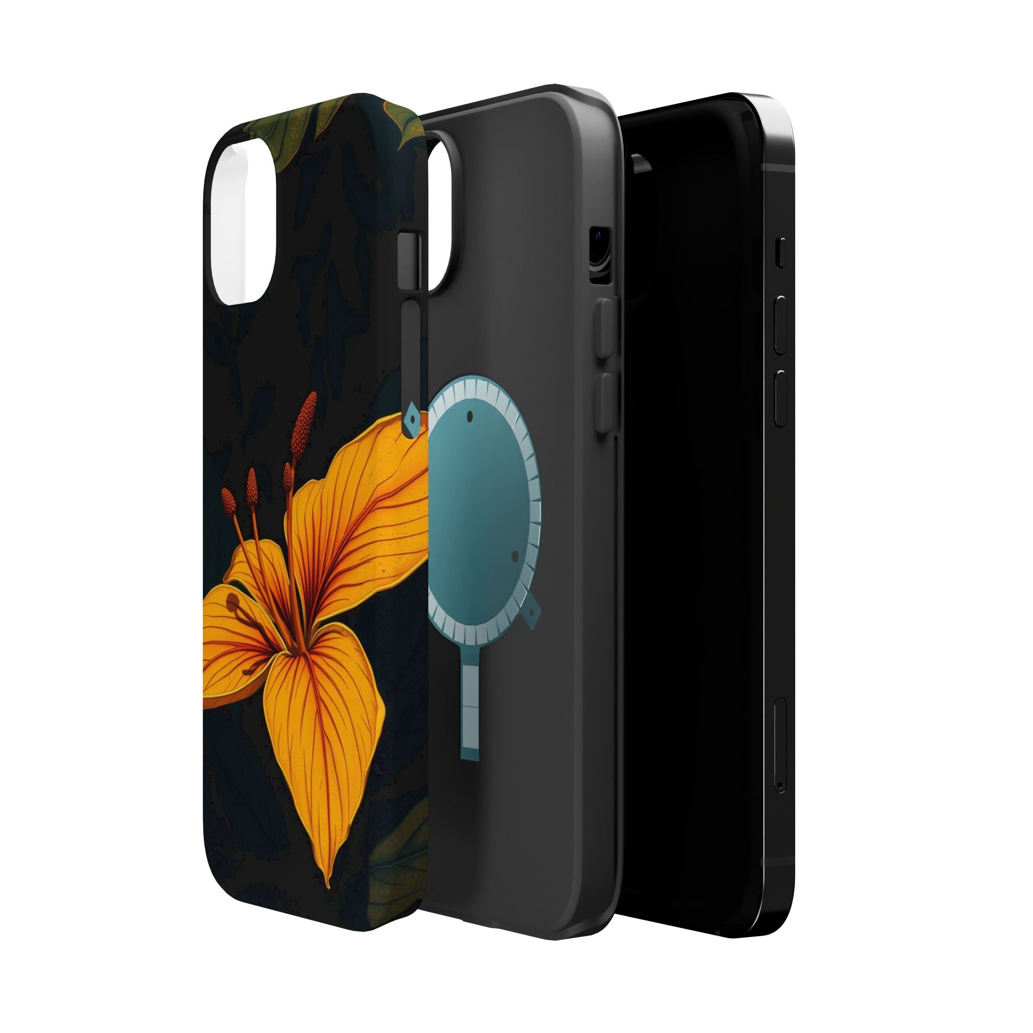 iPhone Earthy Tropical Bloom Design Artistic Everyday Cas Slim Snap Case · iPhon