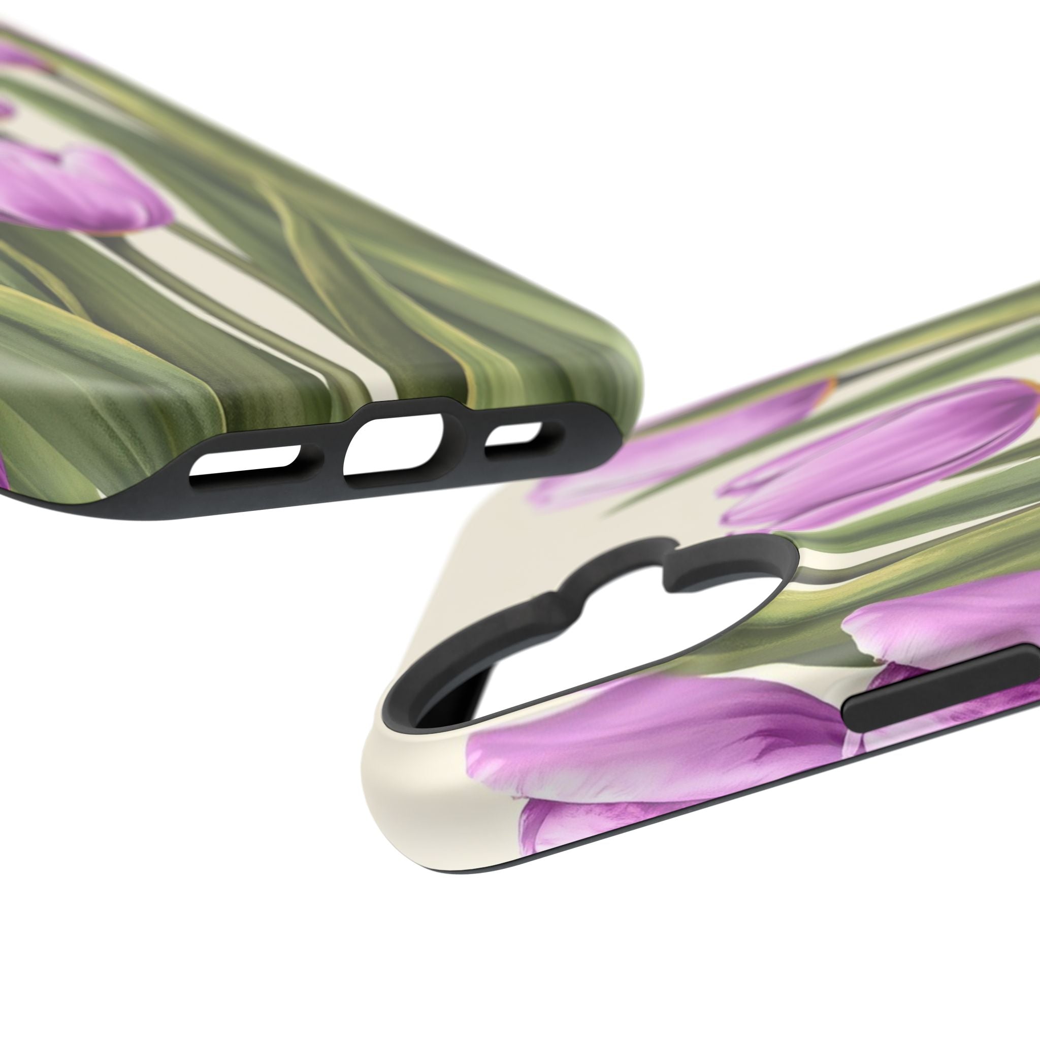 iPhone Tulip Row Electric Art 14 Bold Modern Everyday Snap Case · iPhone Case