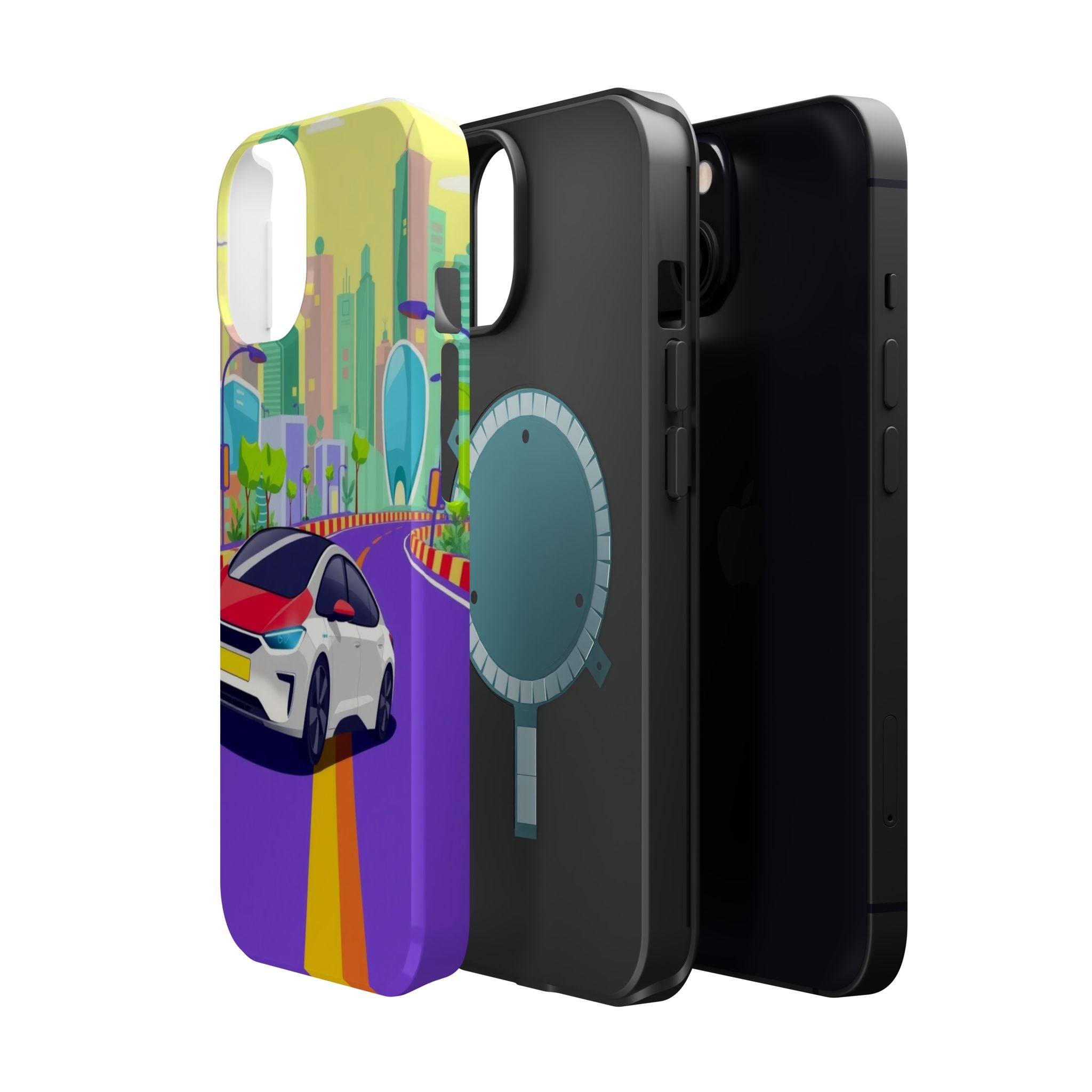iPhone Electric Car Future Kids Fun Phone Case Gift Slim Snap Case · iPhone Case