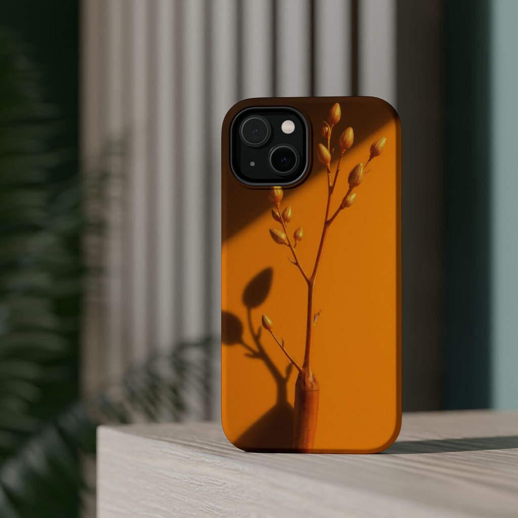 iPhone Mustard And Rust Minimalist Stem Slim Everyday iPhone Designer · iPhone C