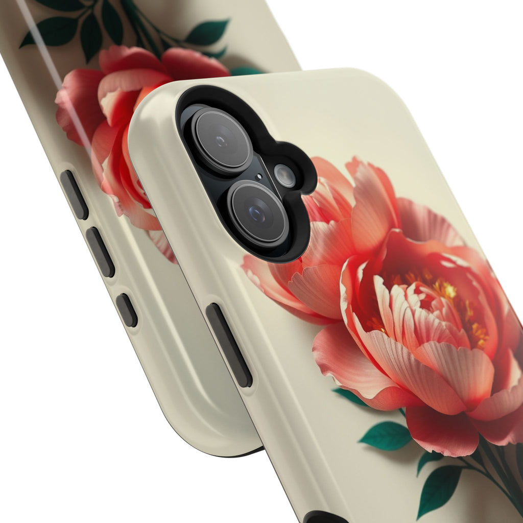 iPhone Emerald Green And Gold Peony Bouquet Slim iPhone Everyday · iPhone Case