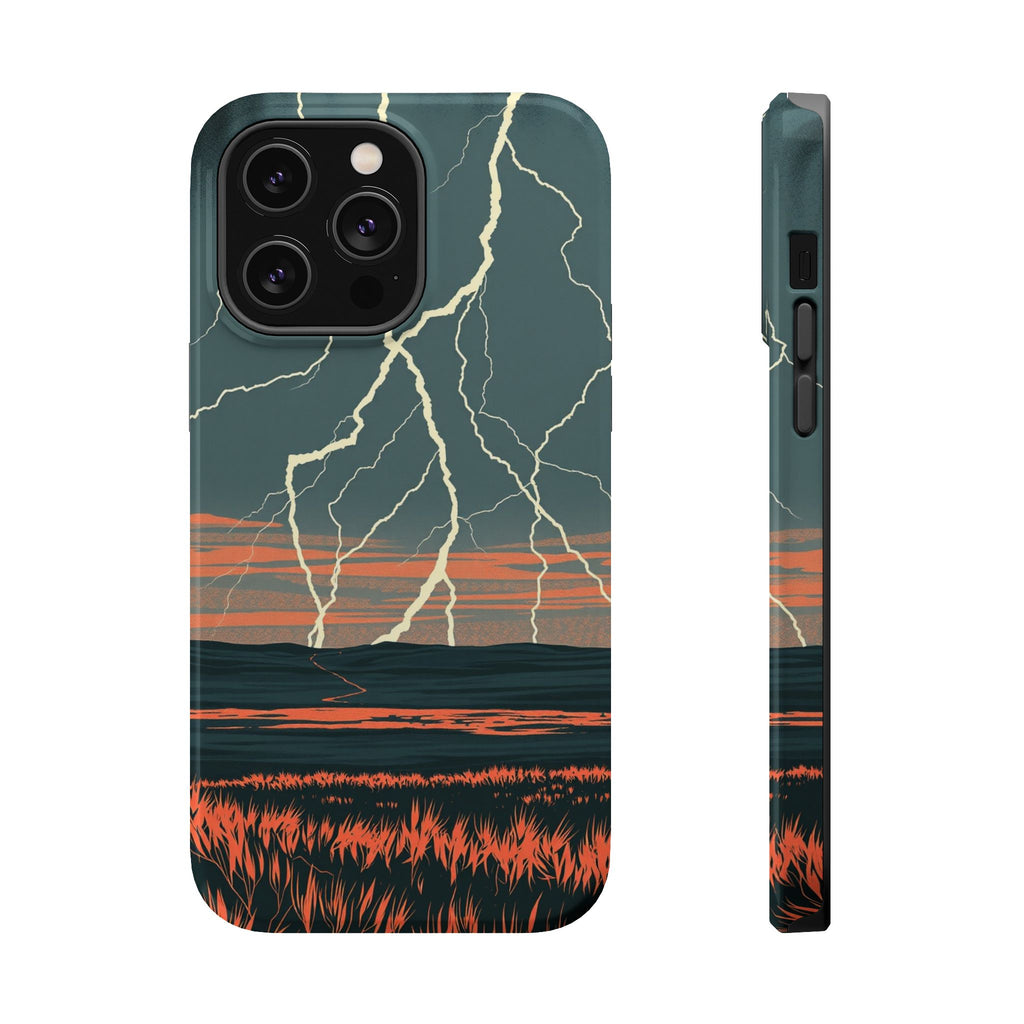 iPhone Prairie Lightning Risograph Print Slim Everyday iPhone Designer · iPhone