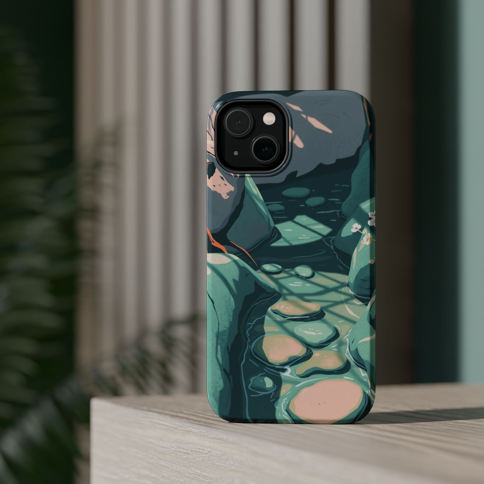 iPhone Vibrant Spring Creek Design 19 Slim Everyday Designer Case · iPhone Case