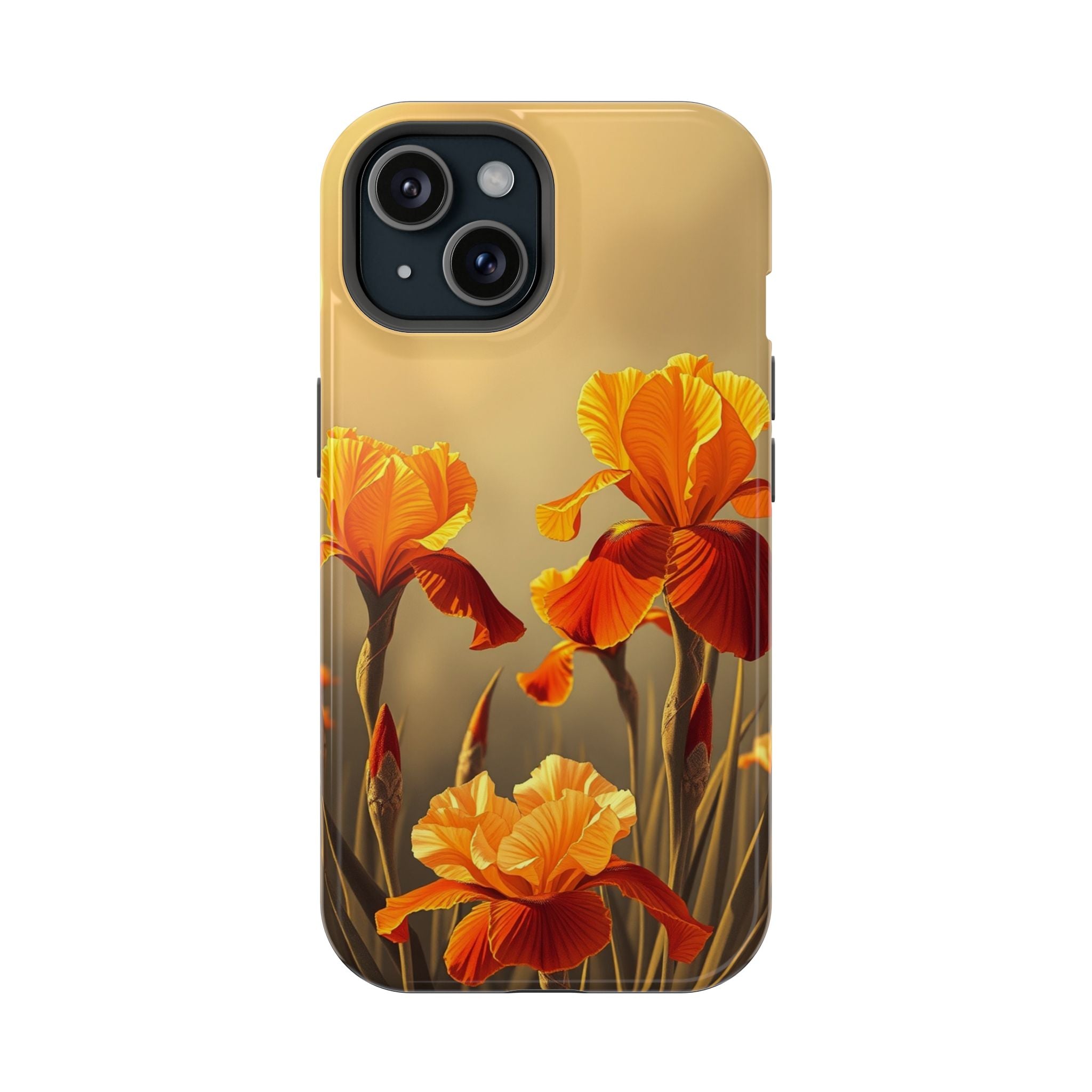 iPhone Iris Garden Gold Foil Luxury Slim Everyday Designer Case · iPhone Case