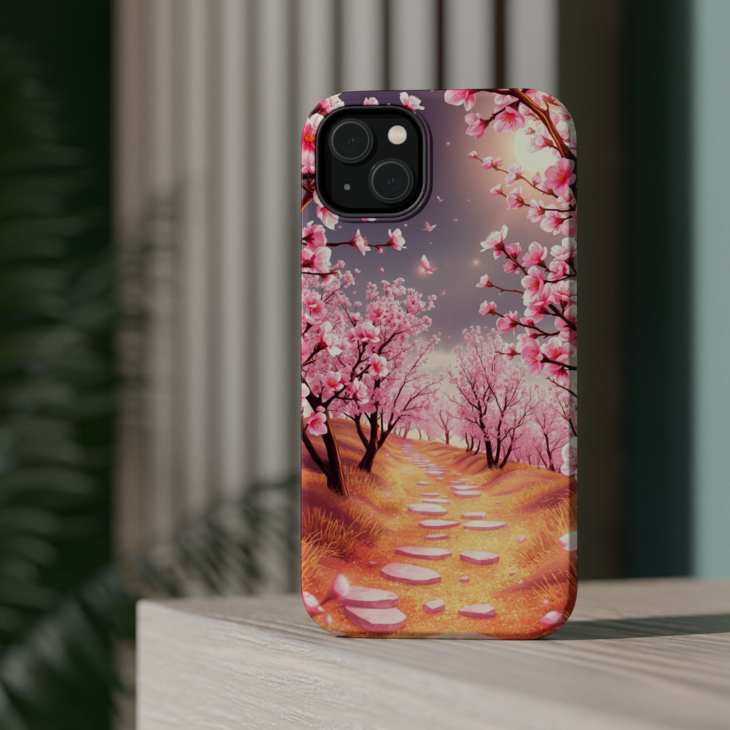 iPhone Dreamy Blossom Trail Design 14 Slim Everyday Designer Case · iPhone Case