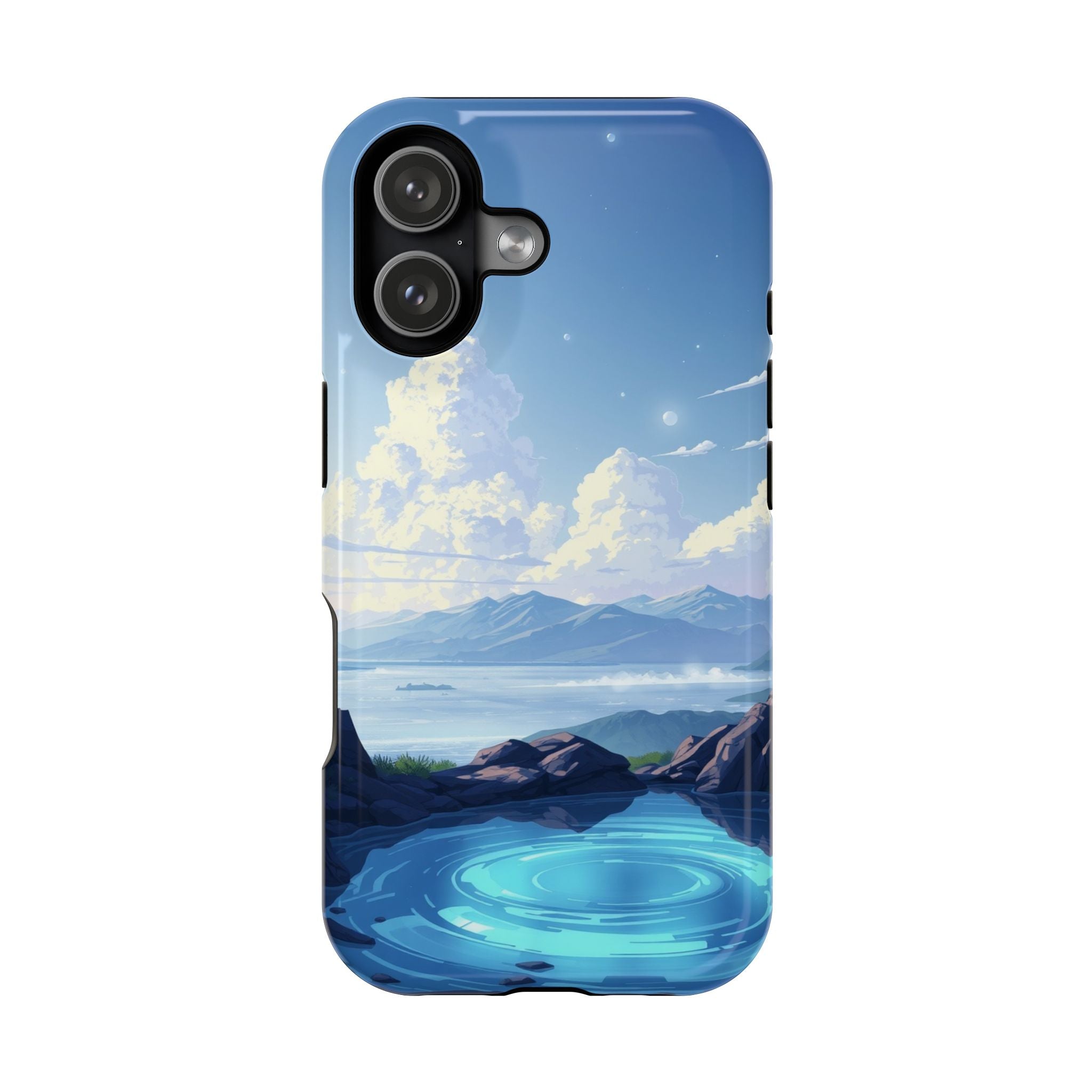 iPhone Earthy Tidal Pool Design 18 Bold Modern Everyday Snap Case · iPhone Case