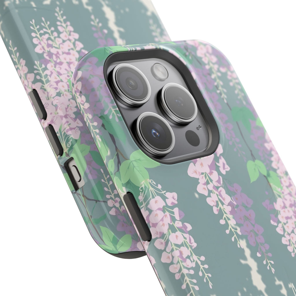 iPhone Dreamy Wisteria Cascade Design Slim Everyday Designer Case · iPhone Case