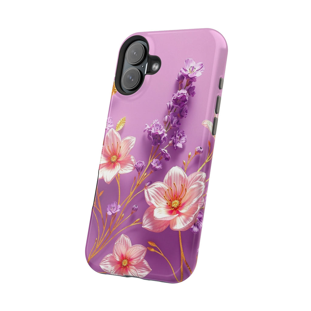 iPhone Radiant Floral Gold Foil Design Slim Everyday Designer Case · iPhone Case