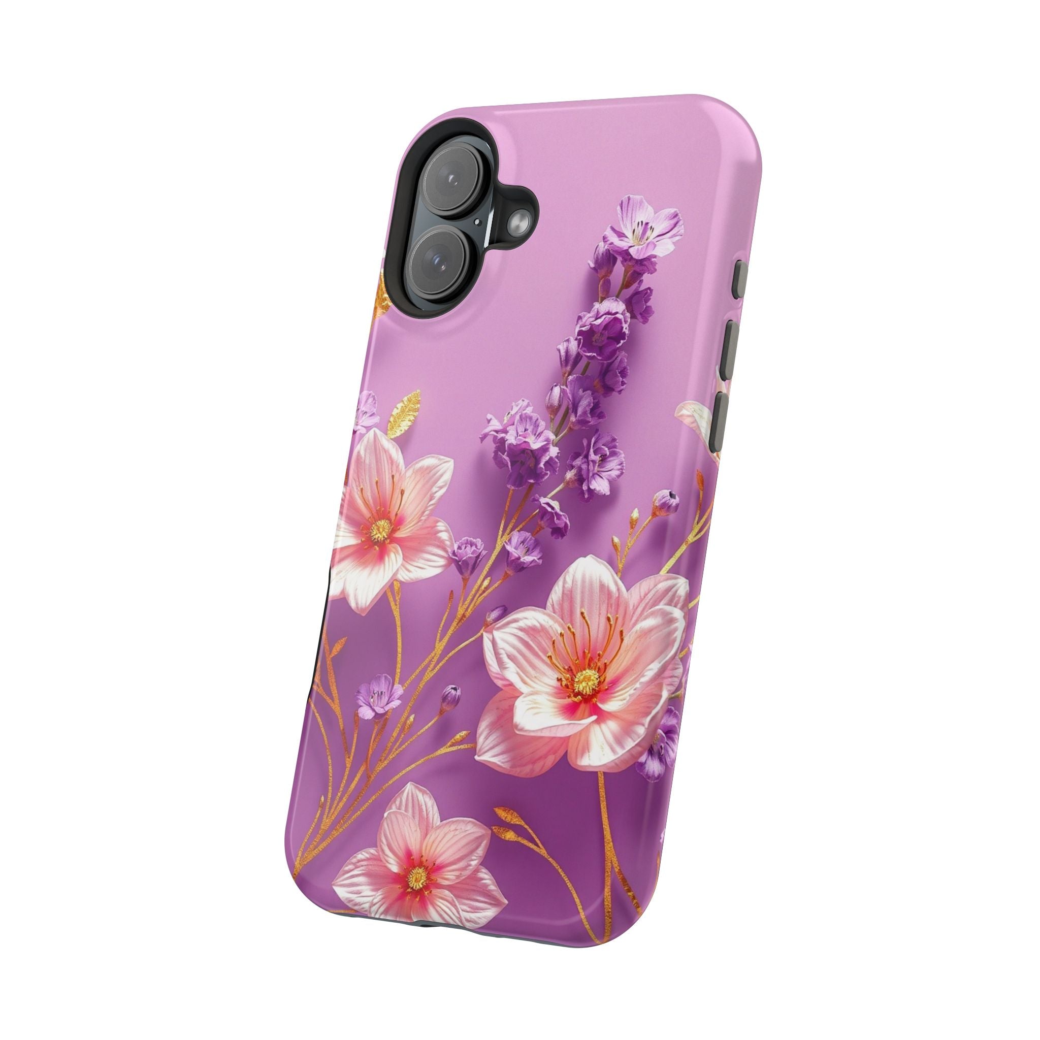 iPhone Radiant Floral Gold Foil Design Slim Everyday Designer Case · iPhone Case