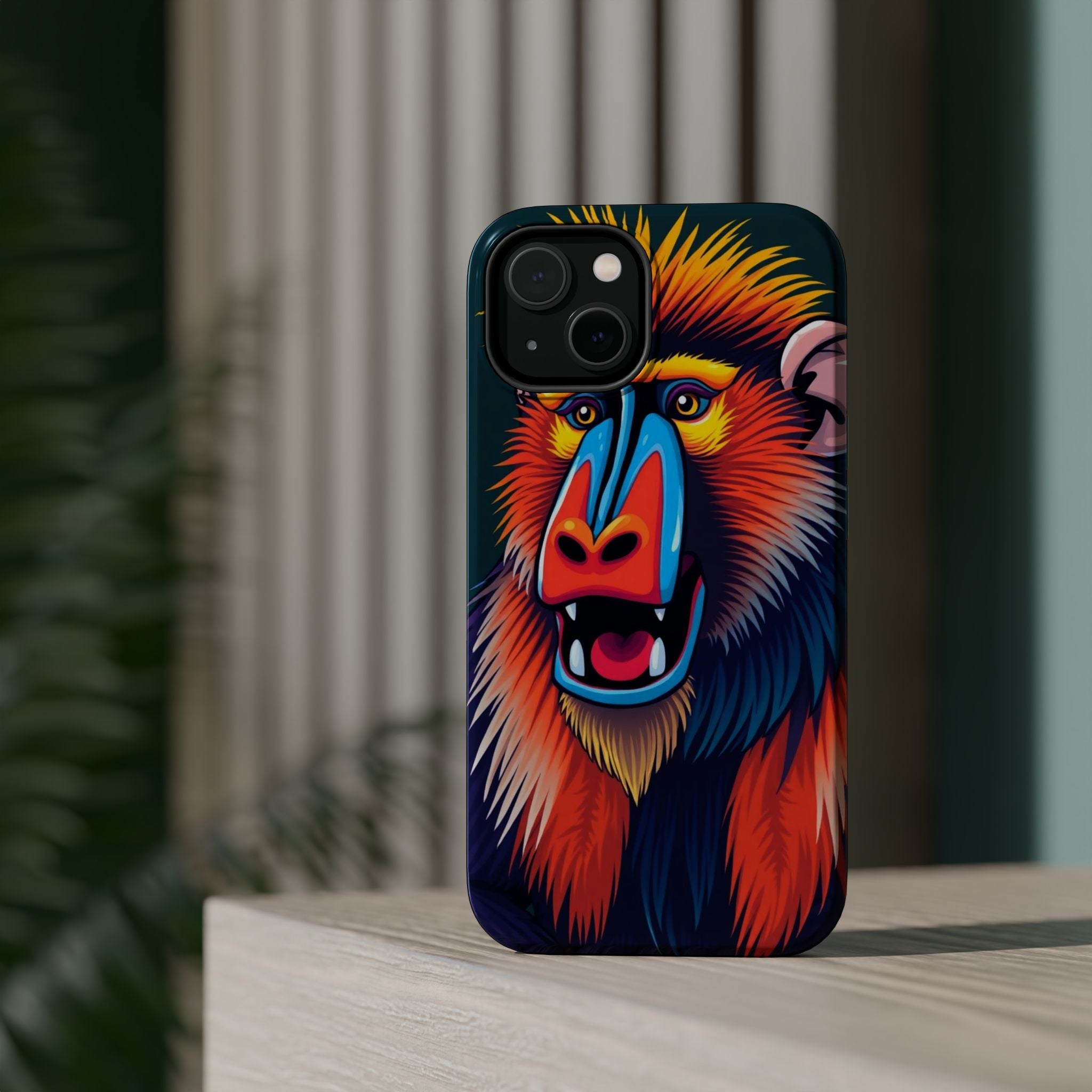 iPhone Mandrill Colorful Face Kids Fun iPhone Phone Case Gift Slim · iPhone Case