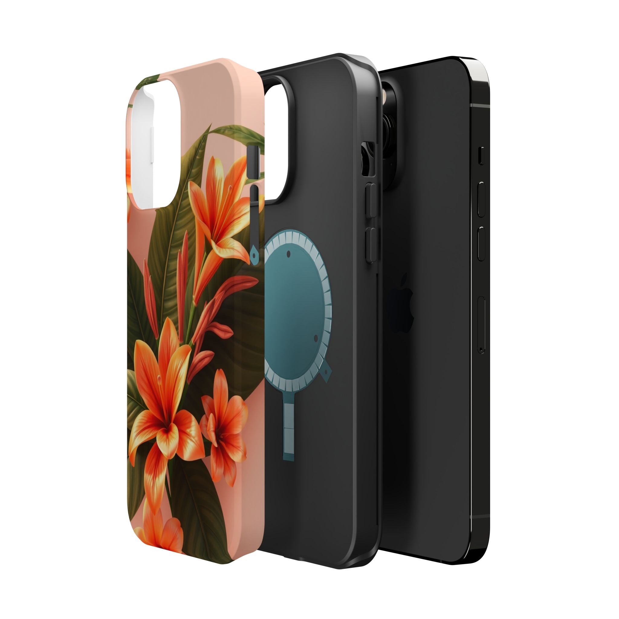 iPhone Tropical Bloom 3D Digital Bold Modern Everyday Snap Case · iPhone Case