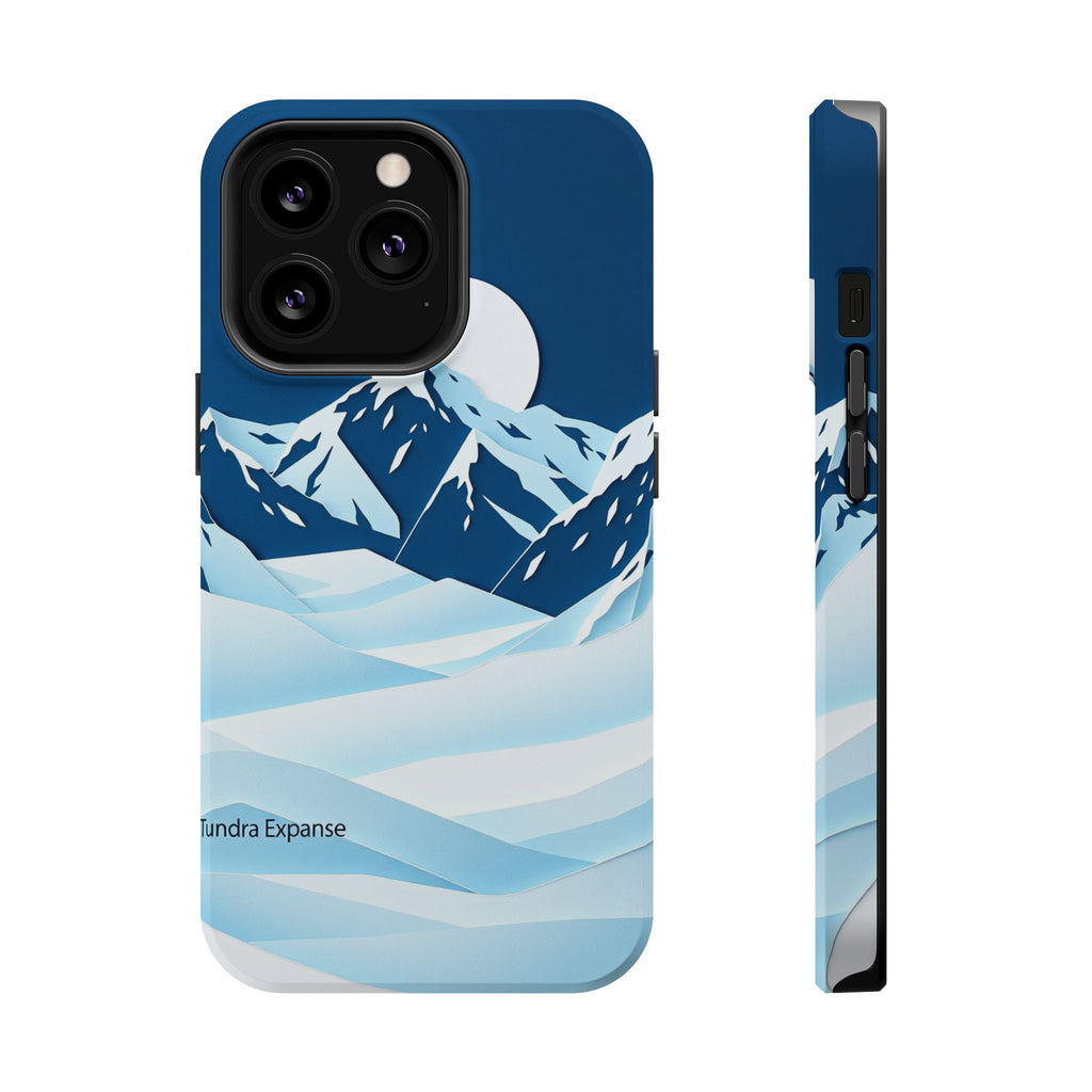 iPhone Midnight Blue And Silver Tundra Expanse Clean iPhone 12 Minimal · iPhone