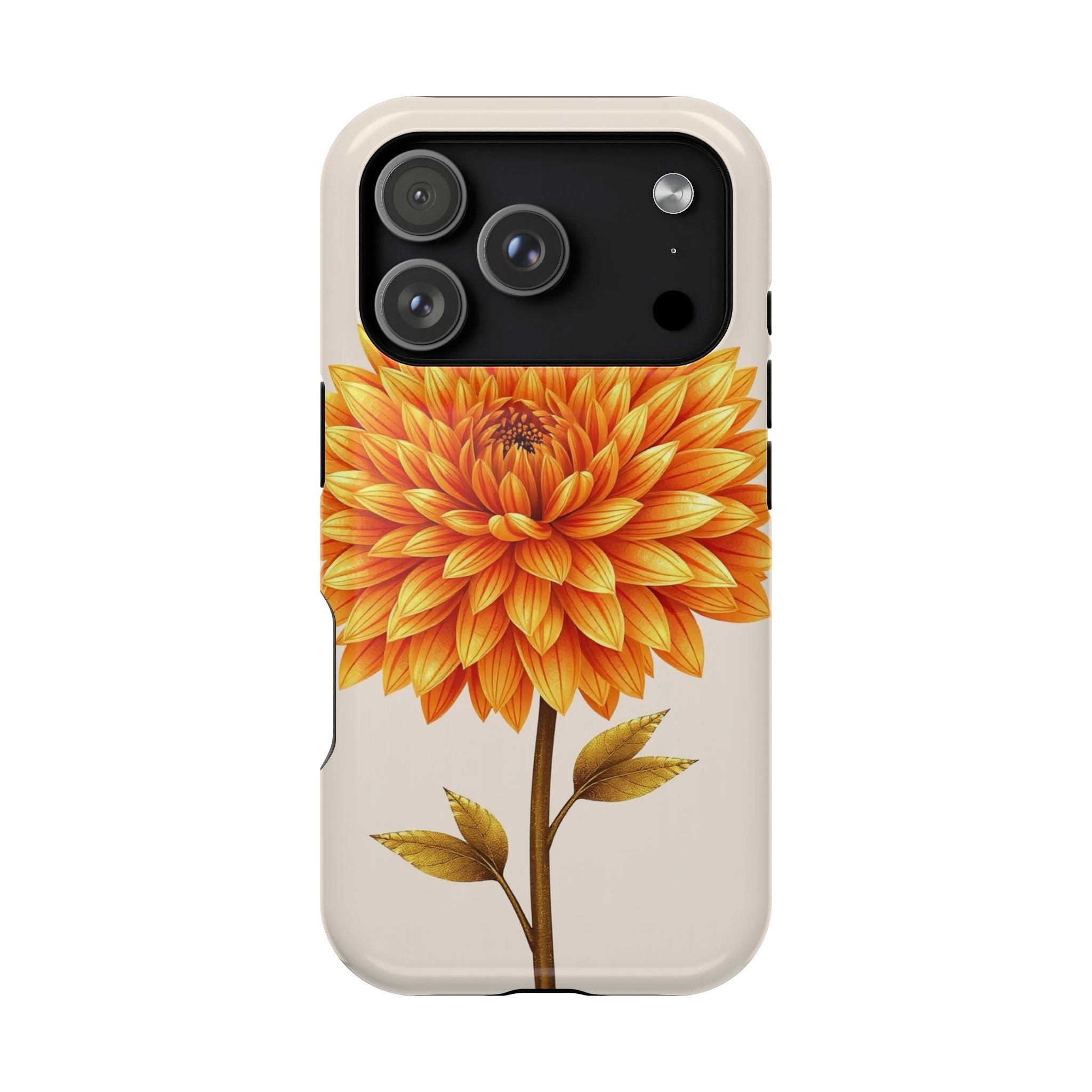 iPhone Chrysanthemum Classic Gold Foil Luxury Slim iPhone Everyday · iPhone Case