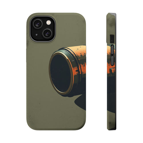 iPhone Charcoal And Copper Vintage Postcard Slim Everyday Designer Case · iPhone