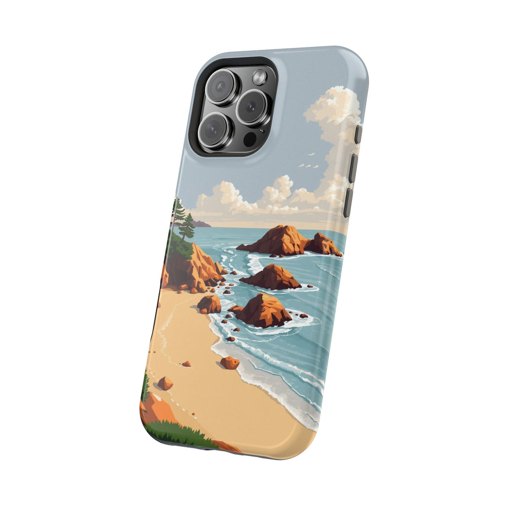 iPhone Mustard And Rust Pebble Beach Slim Everyday Designer Case · iPhone Case