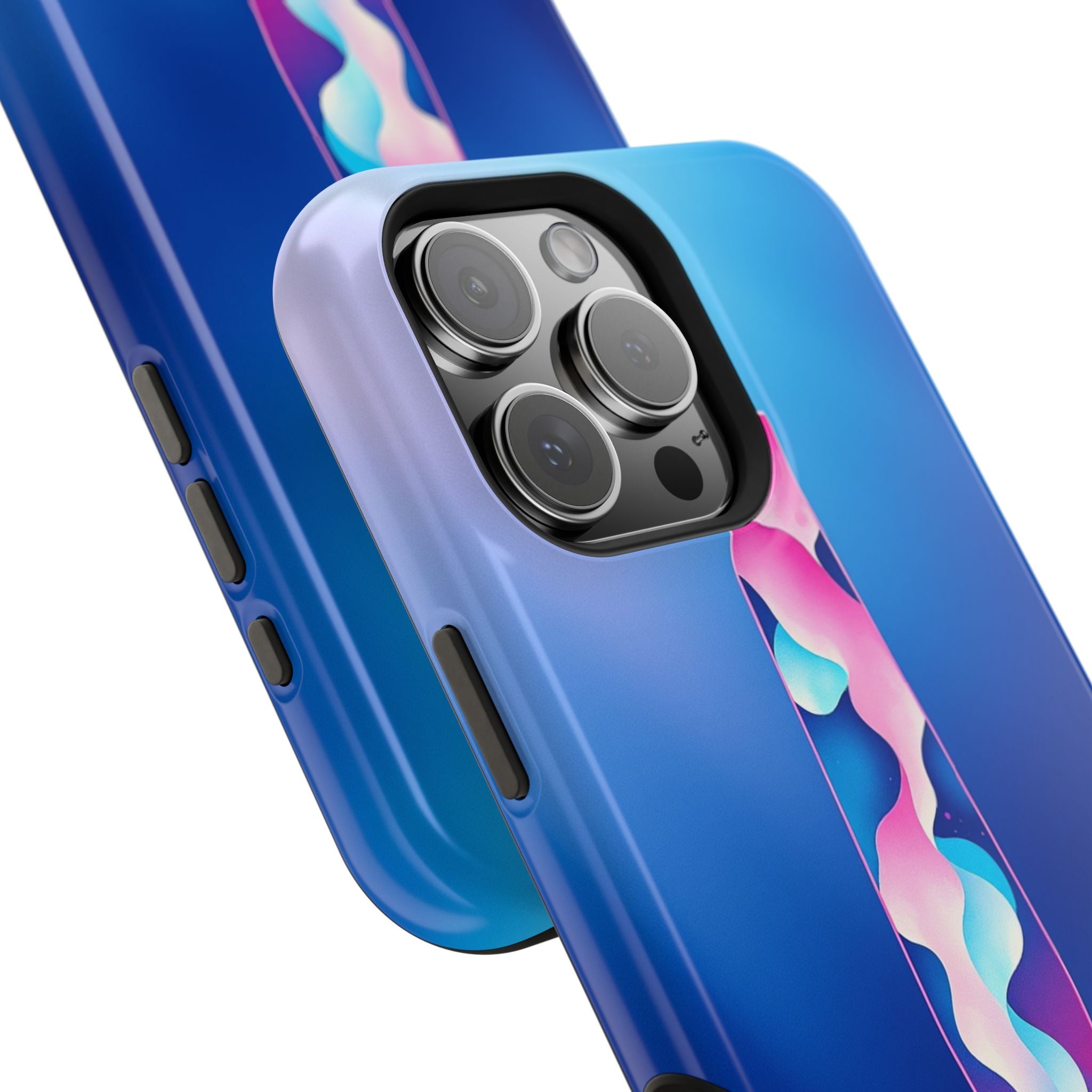 iPhone Cyan And Magenta Lava Lamp Flow Slim Everyday Designer Case · iPhone Case