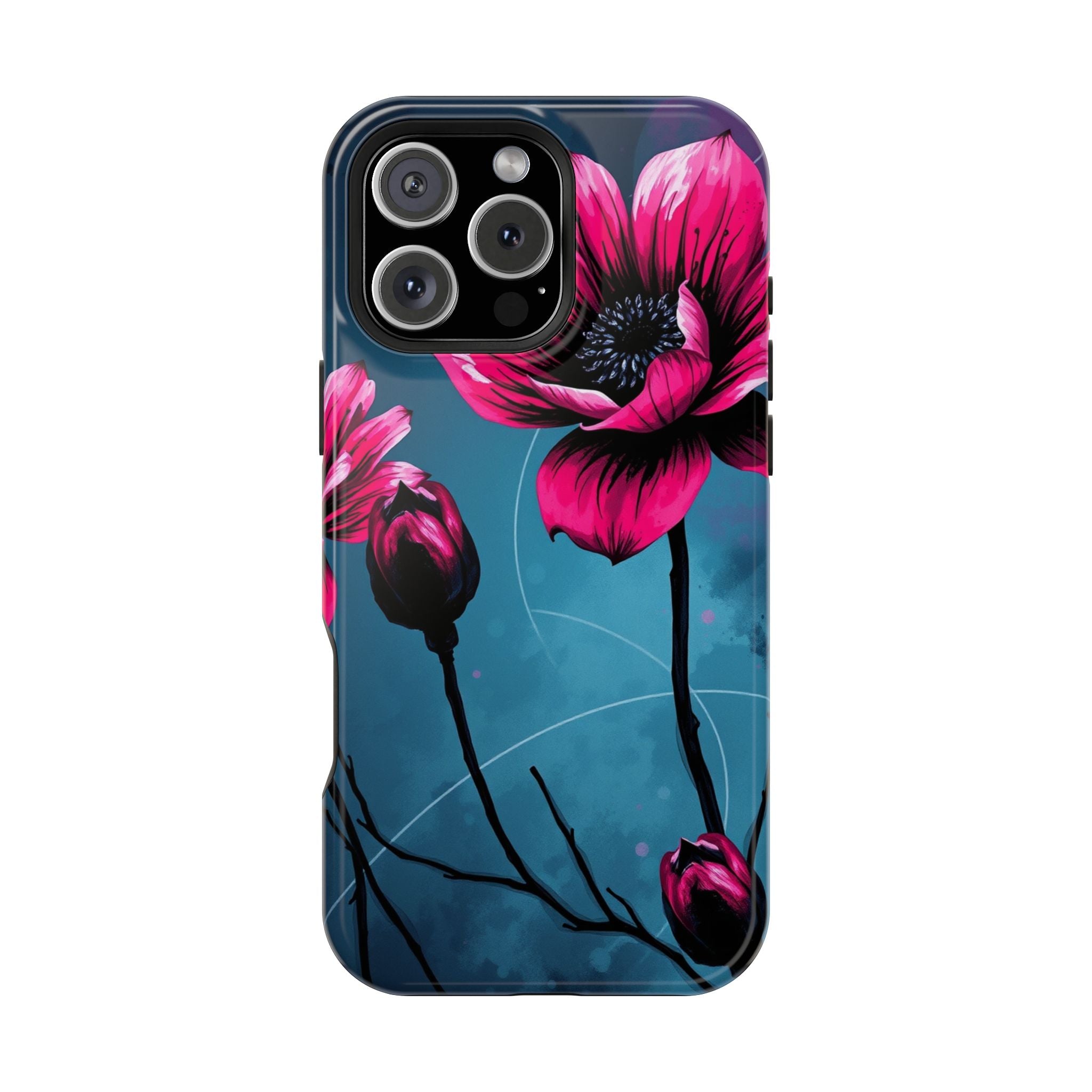 iPhone Floral Ink Wash Bold Art Slim Everyday Designer Case · iPhone Case