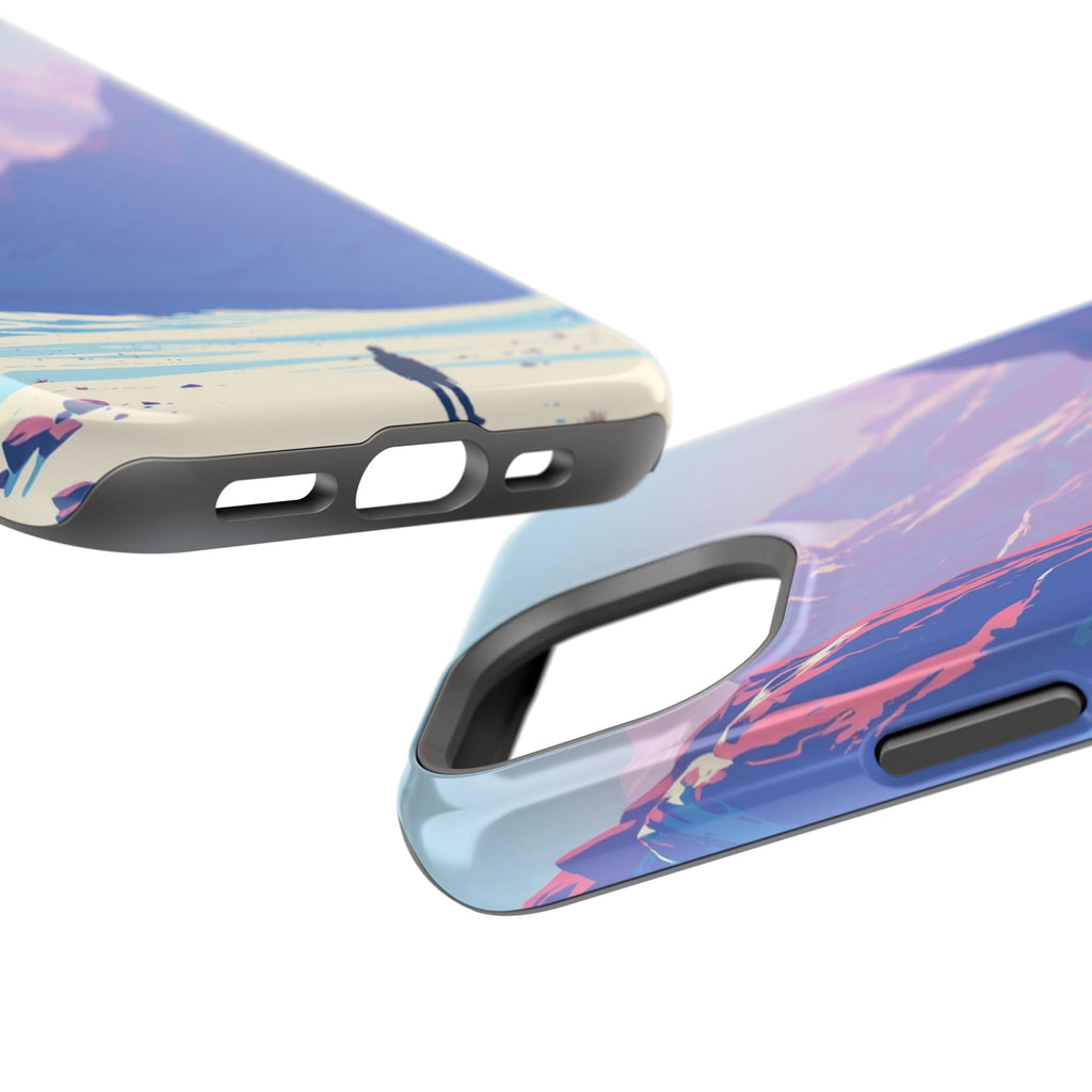 iPhone Cyan And Magenta Tundra Expanse Slim Everyday Designer Case · iPhone Case