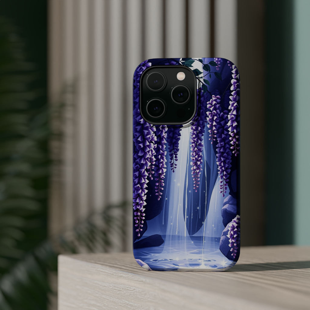 iPhone Wisteria Cascade Serene Design Slim Snap Case Ga · iPhone Case