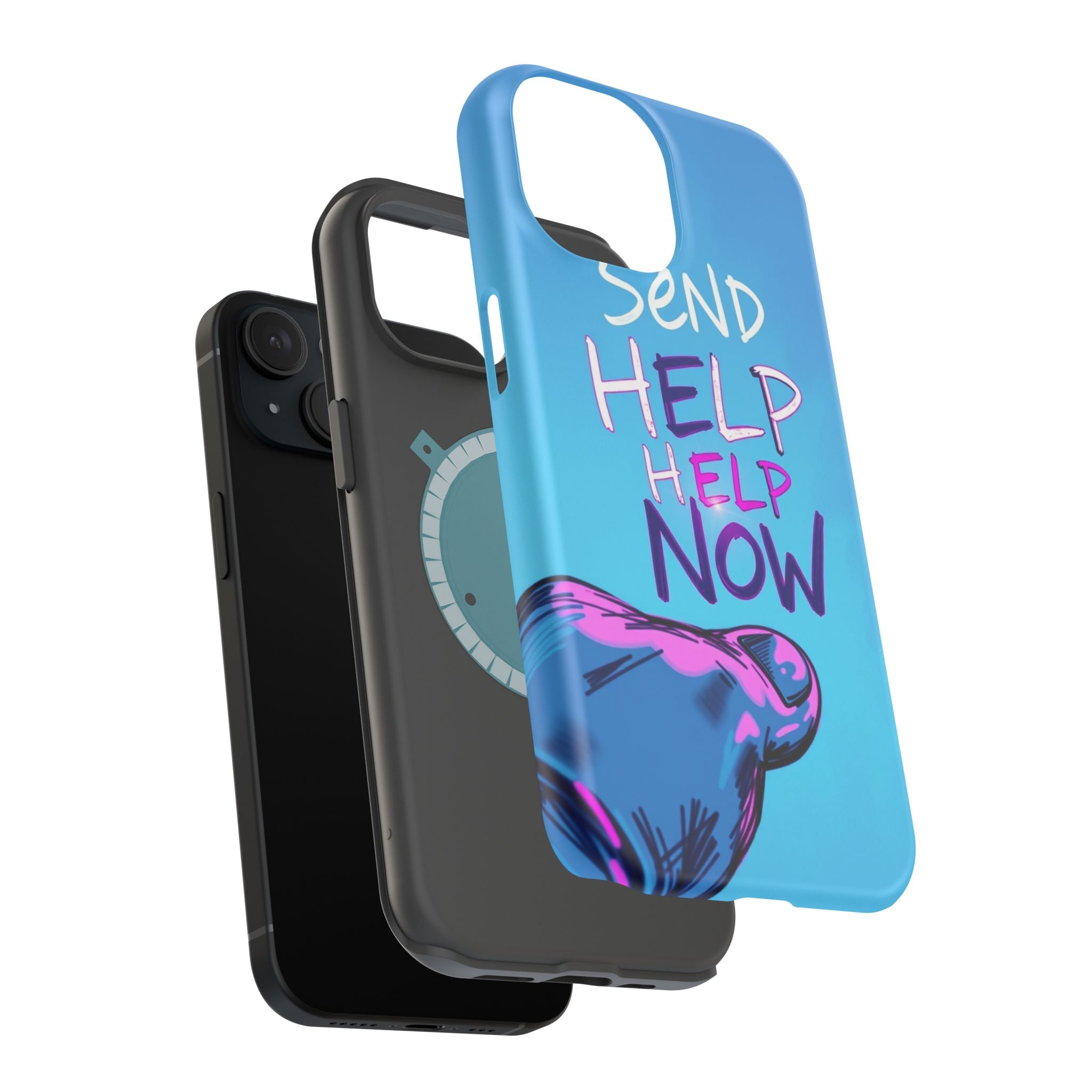 iPhone Radiant Send Help Now Design Slim Everyday Designer Case · iPhone Case