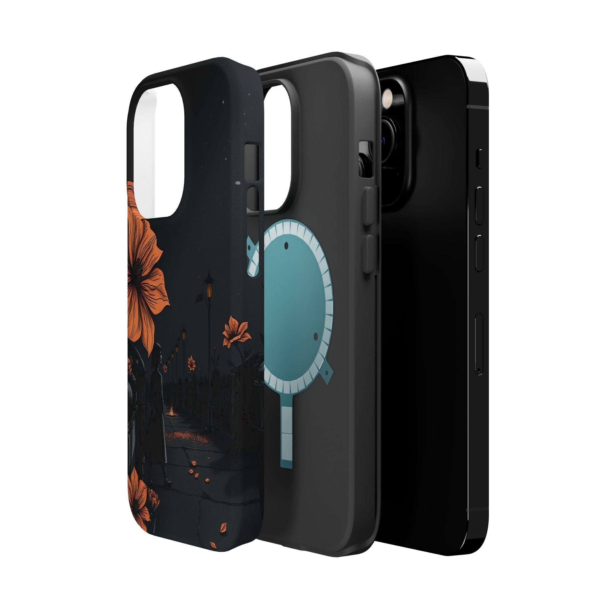 iPhone Night Bloomer Electric Art Bold Modern Everyday Snap Case · iPhone Case