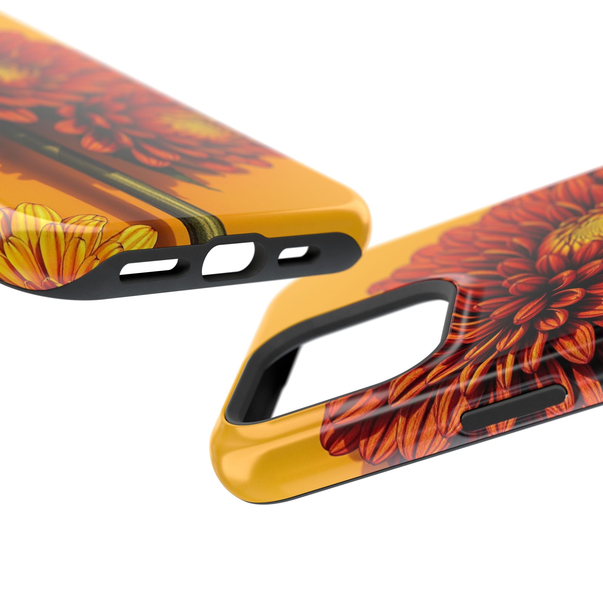 iPhone Mustard And Rust Ranunculus Stack Slim Everyday iPhone 14 · iPhone Case