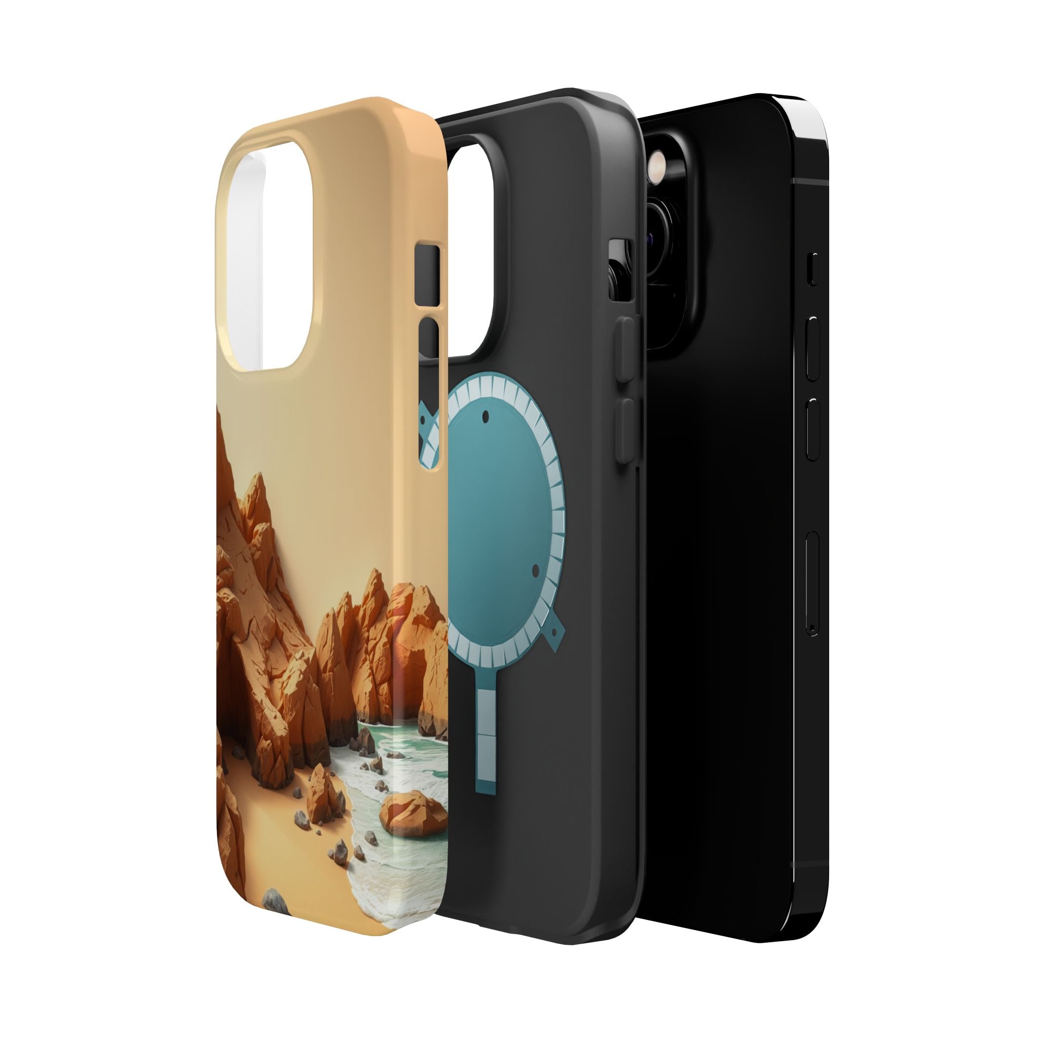iPhone Serene Rocky Coastline Design Slim Everyday Designer Case · iPhone Case