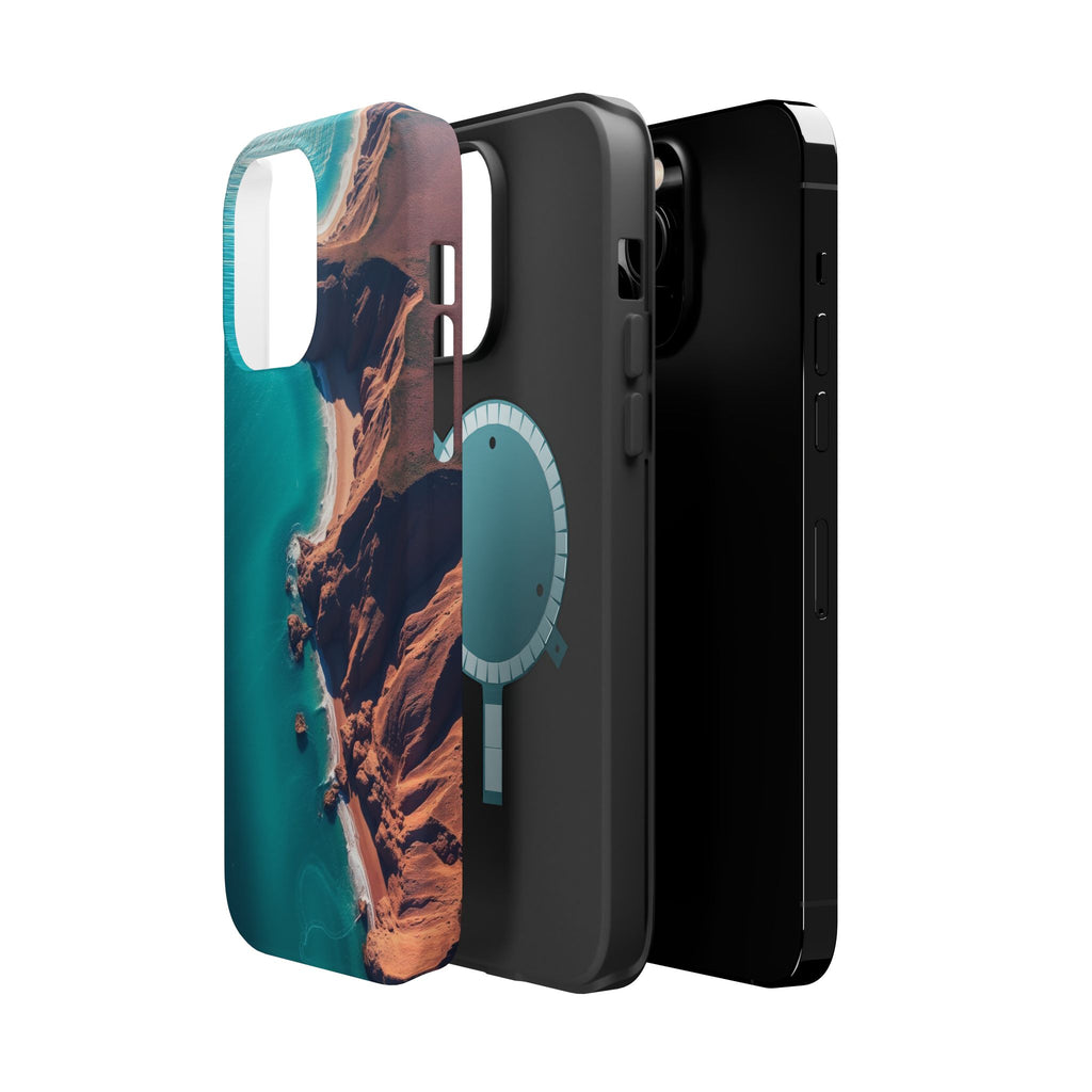 iPhone Shoreline Aerial Abstract Geometric Slim iPhone Everyday · iPhone Case