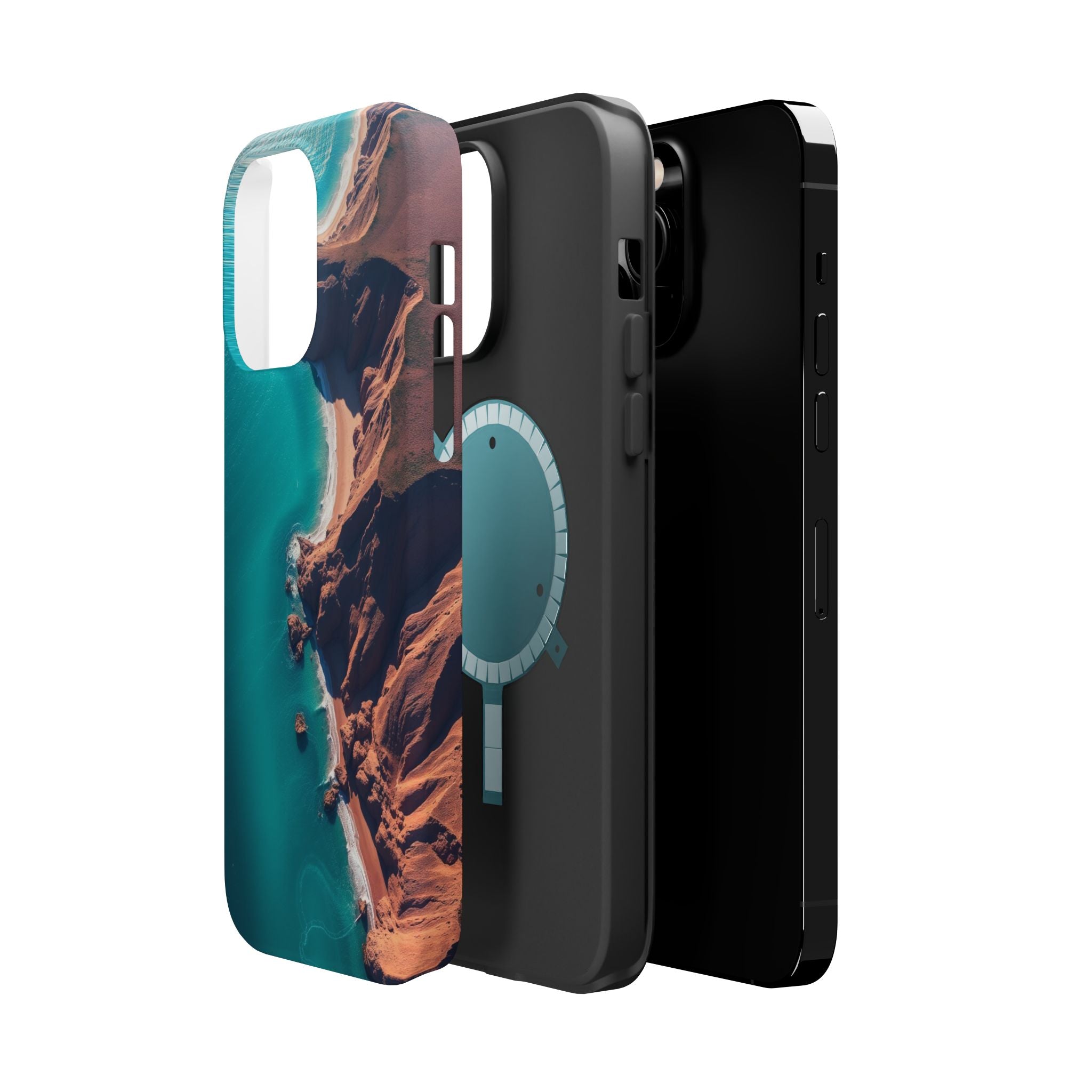 iPhone Shoreline Aerial Abstract Geometric Slim iPhone Everyday · iPhone Case