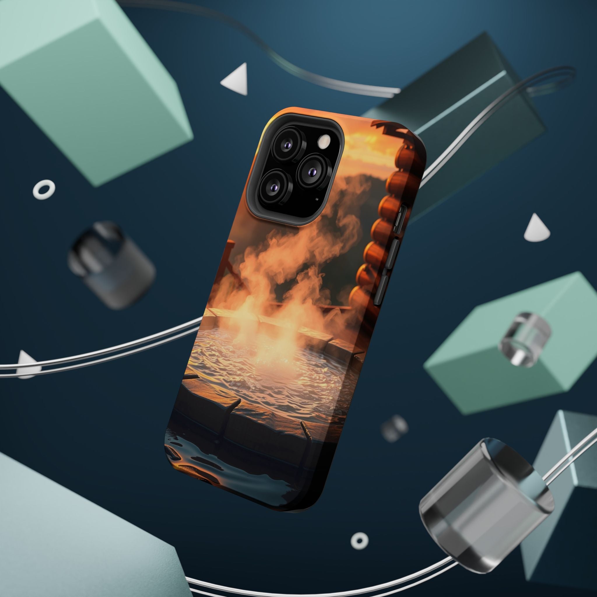 iPhone Hot Spring Steam Enchanted Art Slim Everyday Designer Case · iPhone Case