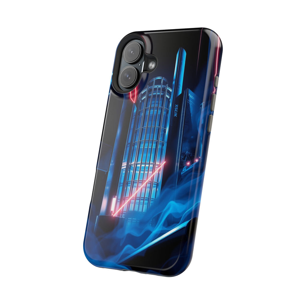 iPhone Midnight Blue And Silver Bauhaus Composition Slim Snap Case · iPhone Case