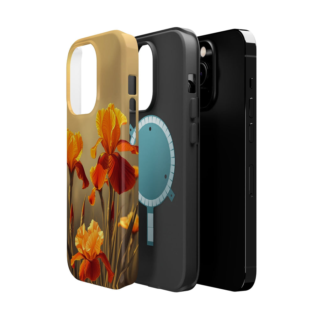 iPhone Iris Garden Gold Foil Luxury Slim Everyday Designer Case · iPhone Case