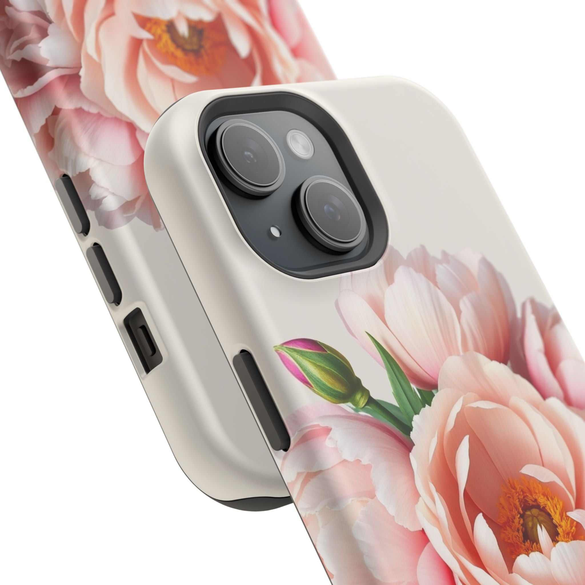 iPhone Serene Peony Bouquet Design Bold Modern Everyday Snap Case · iPhone Case