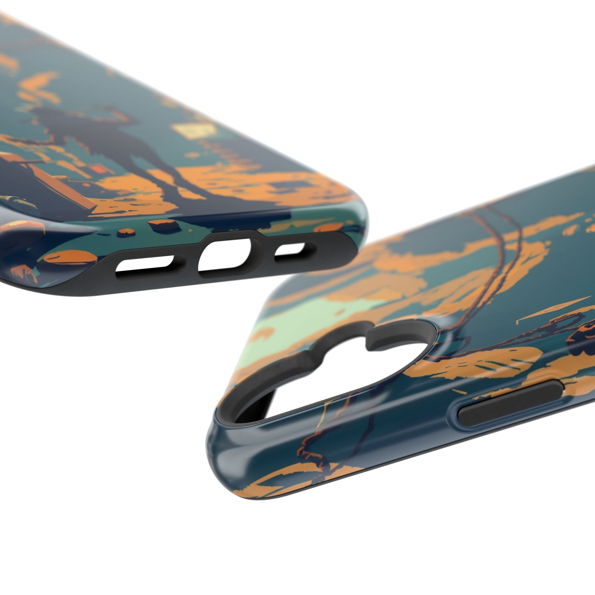 iPhone Mustard And Rust Unhinged in a Cute Way Soft Finish Everyday Case · iPhon