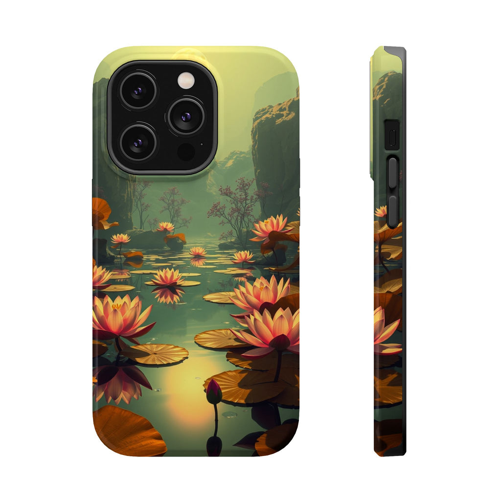 iPhone Lotus Pond Dreamy Design Slim Everyday Designer Case · iPhone Case