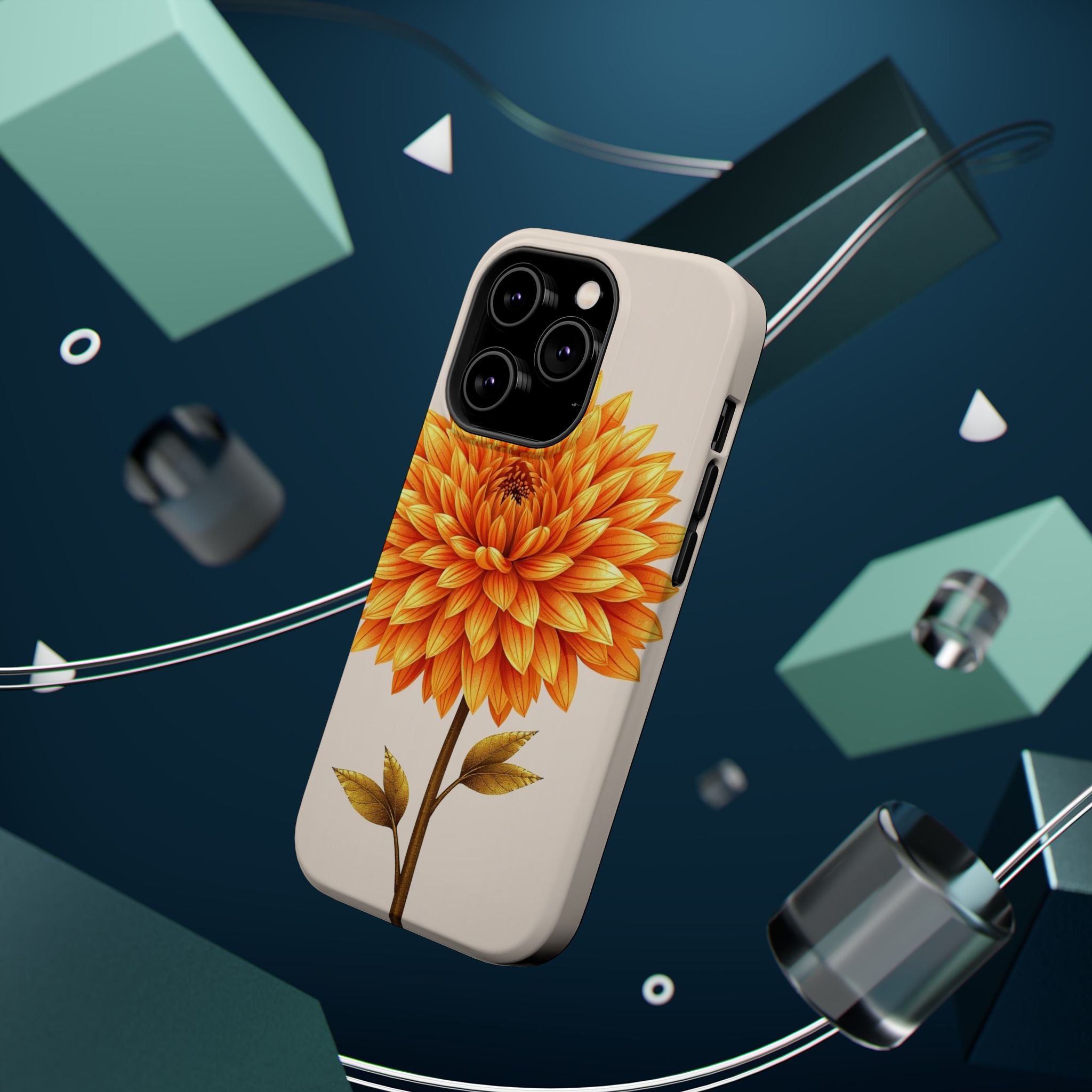 iPhone Chrysanthemum Classic Gold Foil Luxury Slim iPhone Everyday · iPhone Case