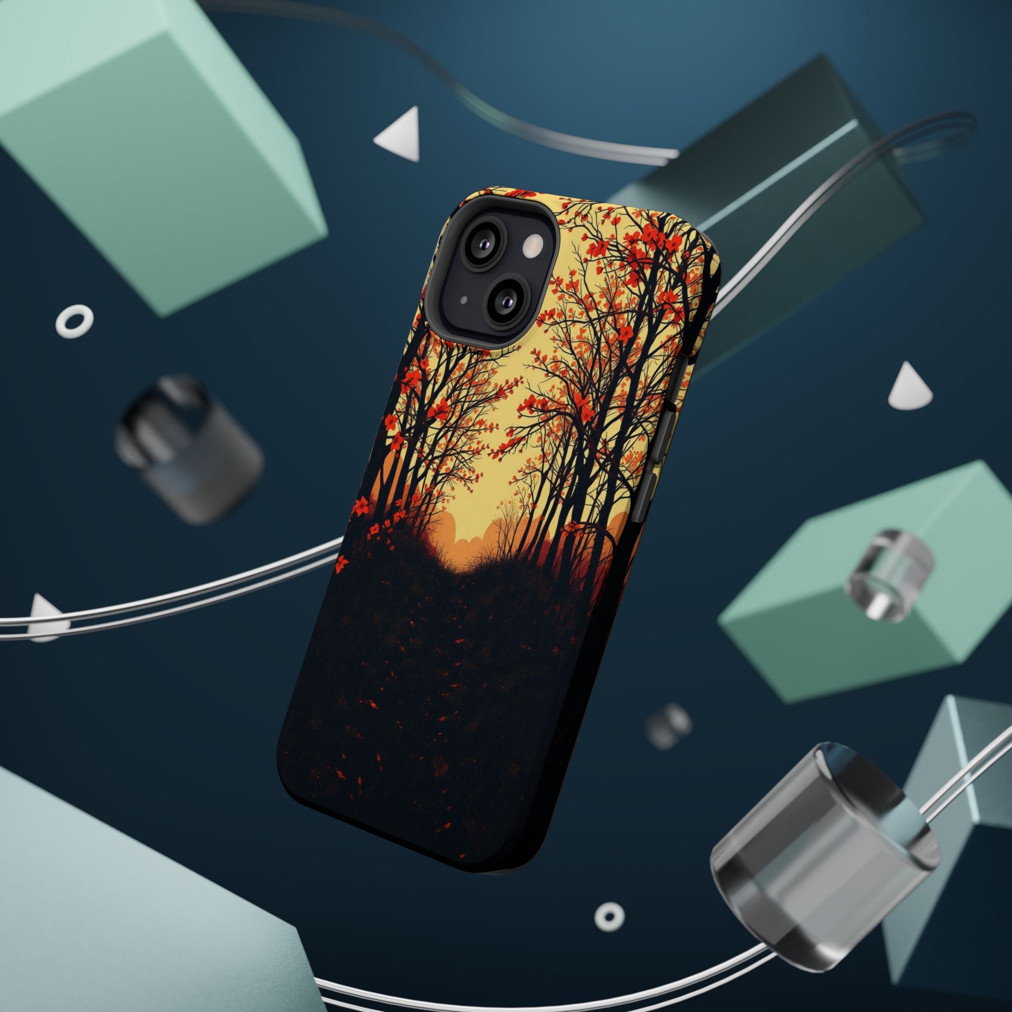 iPhone Dreamy Blossom Trail Design Bold Modern Everyday Snap Case · iPhone Case