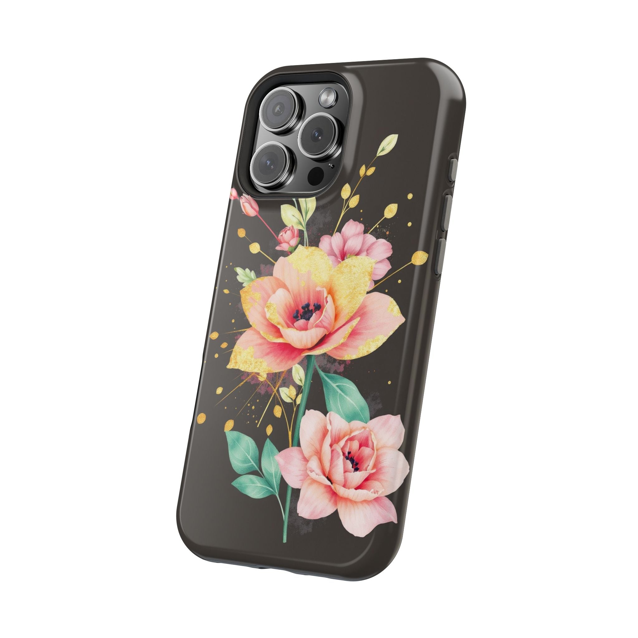 iPhone Earthy Floral Watercolor Splash Design Clean iPhone 14 Minimal · iPhone C