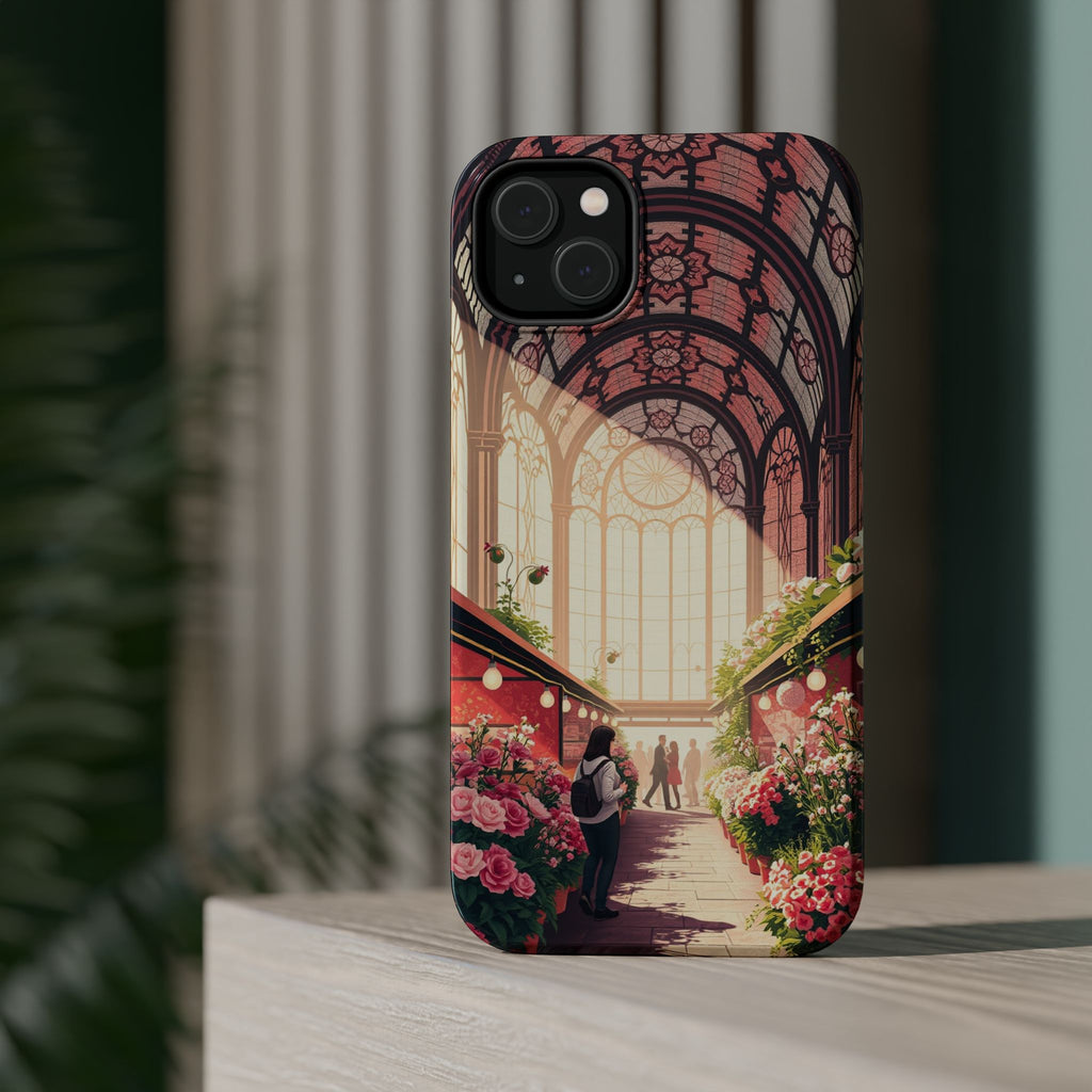 iPhone Flower Market Stained Glass Bold Modern Everyday Snap Case · iPhone Case