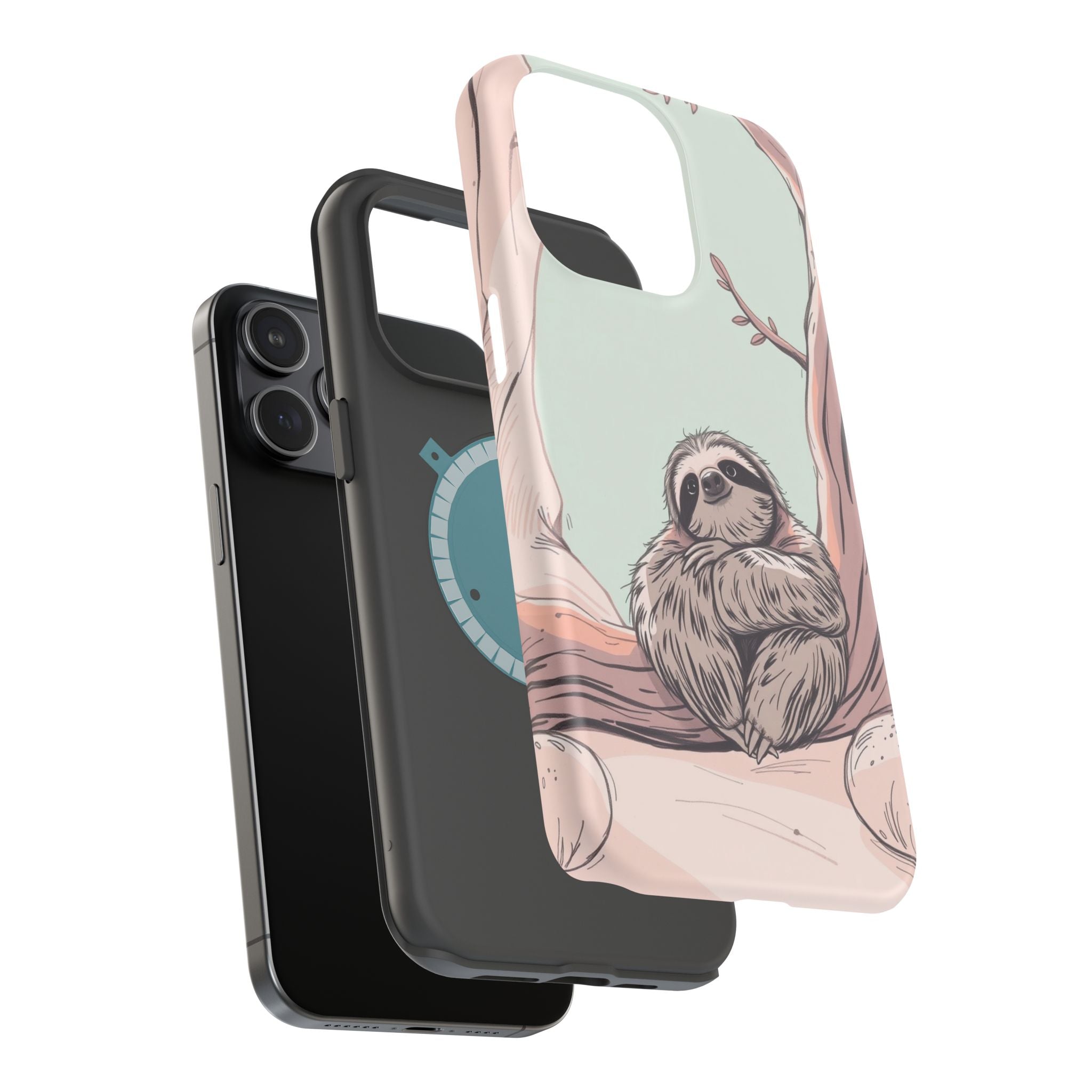 iPhone Cozy Sloth Mode Hand-Drawn Sketch Slim Everyday Designer Case · iPhone Ca