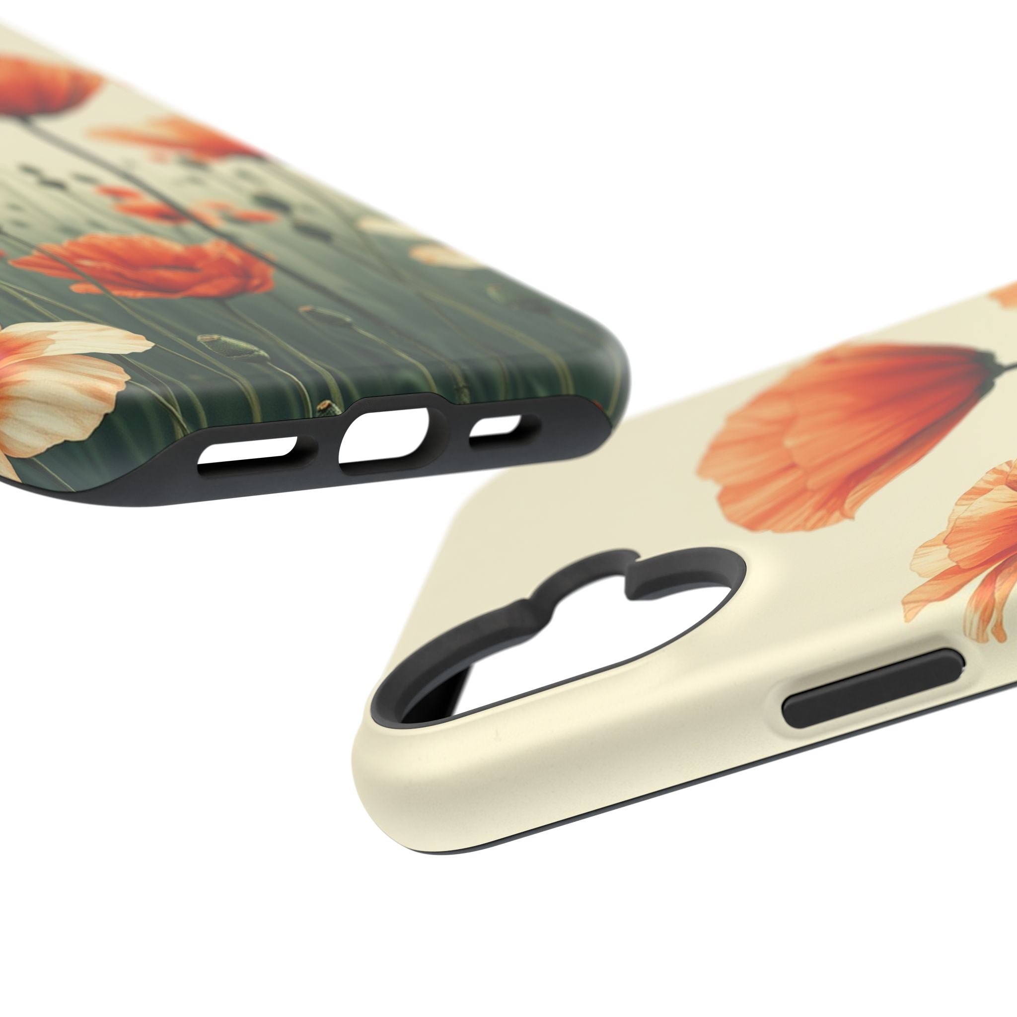 iPhone Sage And Ivory Poppy Field Bold Modern Everyday Snap Case · iPhone Case