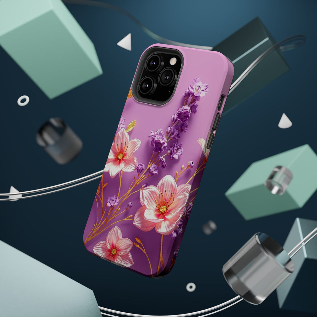 iPhone Radiant Floral Gold Foil Design Slim Everyday Designer Case · iPhone Case