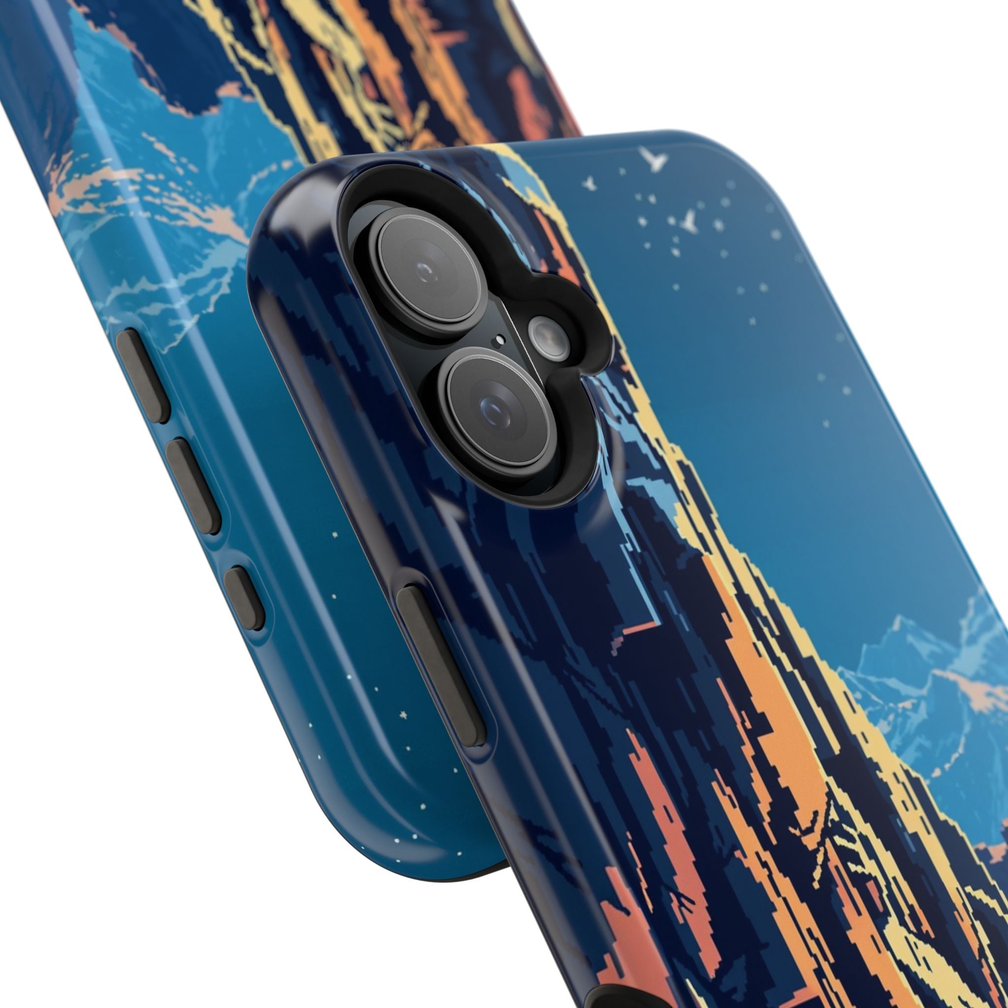 iPhone Midnight Blue And Silver Canyon Wall Slim iPhone Everyday · iPhone Case