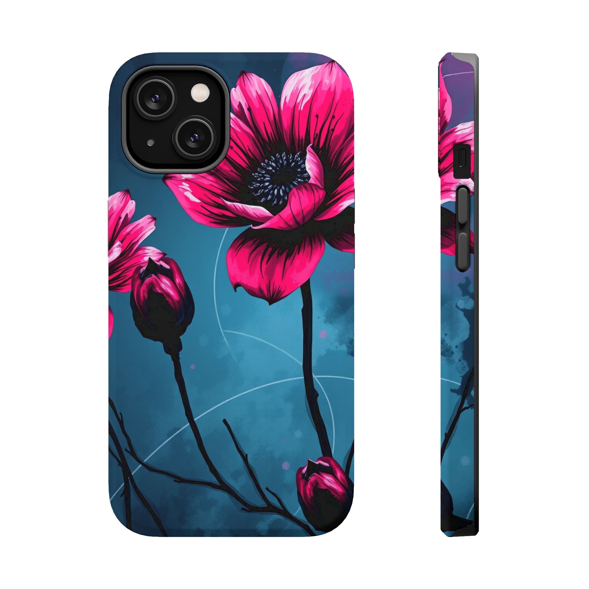 iPhone Floral Ink Wash Bold Art Slim Everyday Designer Case · iPhone Case