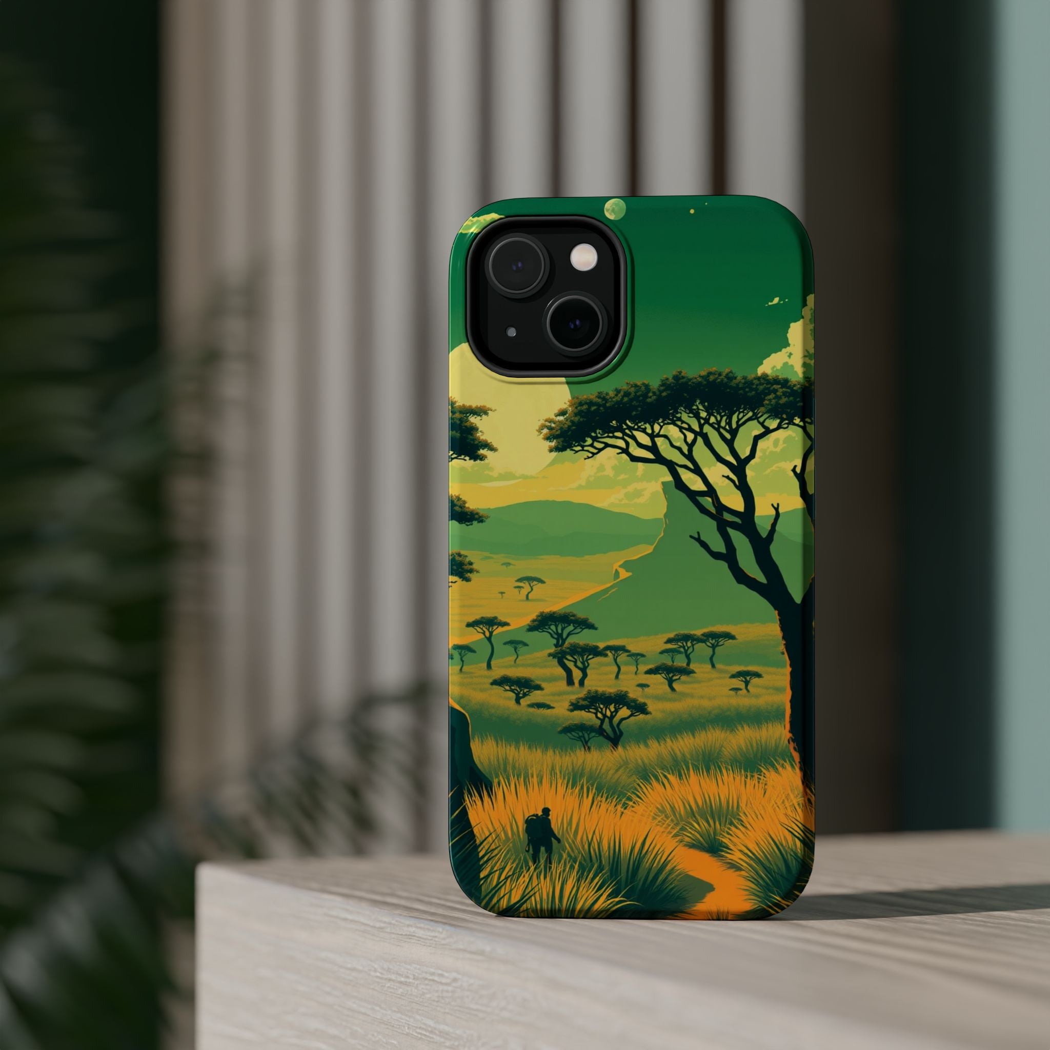 iPhone Savanna Horizon Pixel Art -Bit Slim Everyday Designer Case · iPhone Case