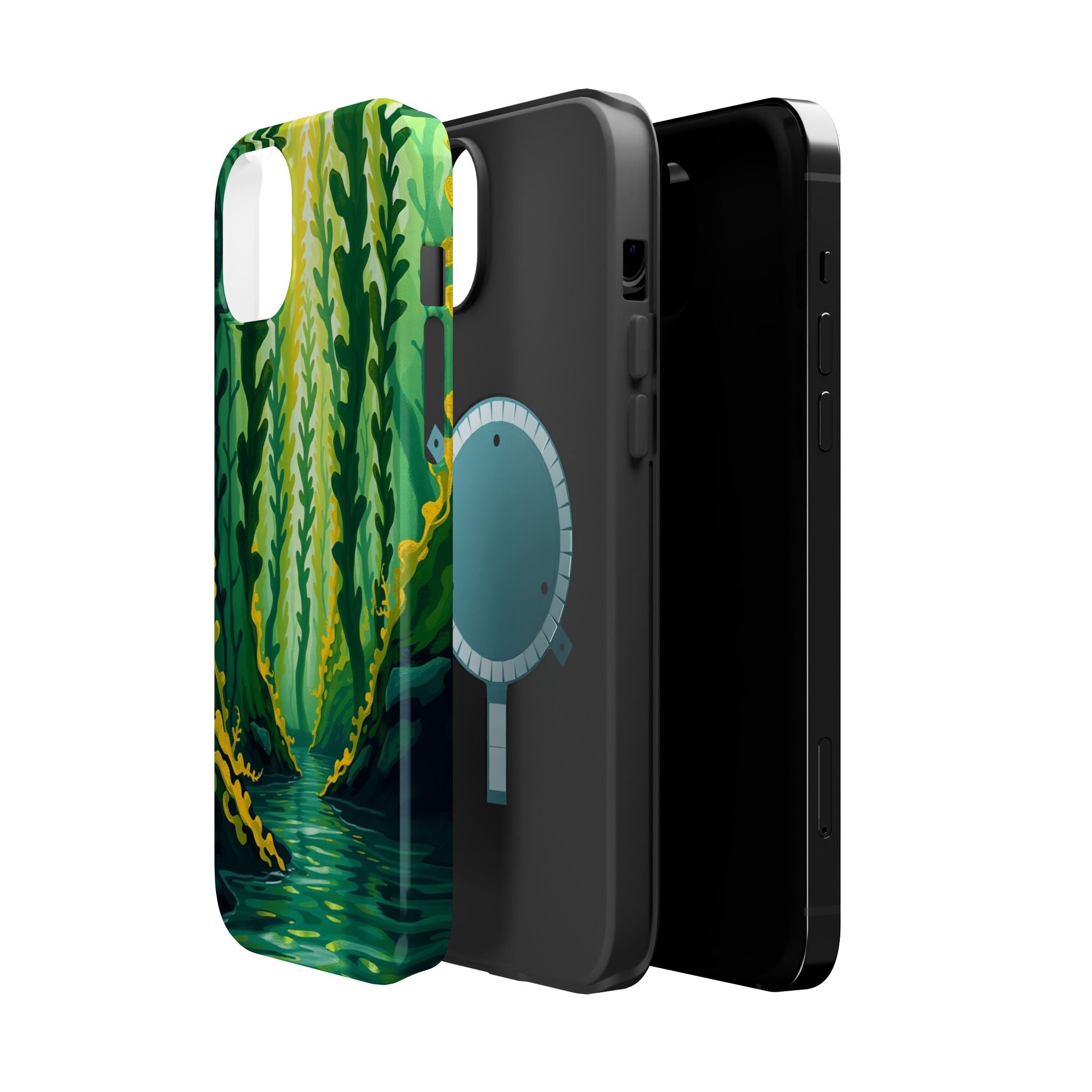 iPhone Kelp Forest Oil Painting Impressionist Slim iPhone Everyday · iPhone Case