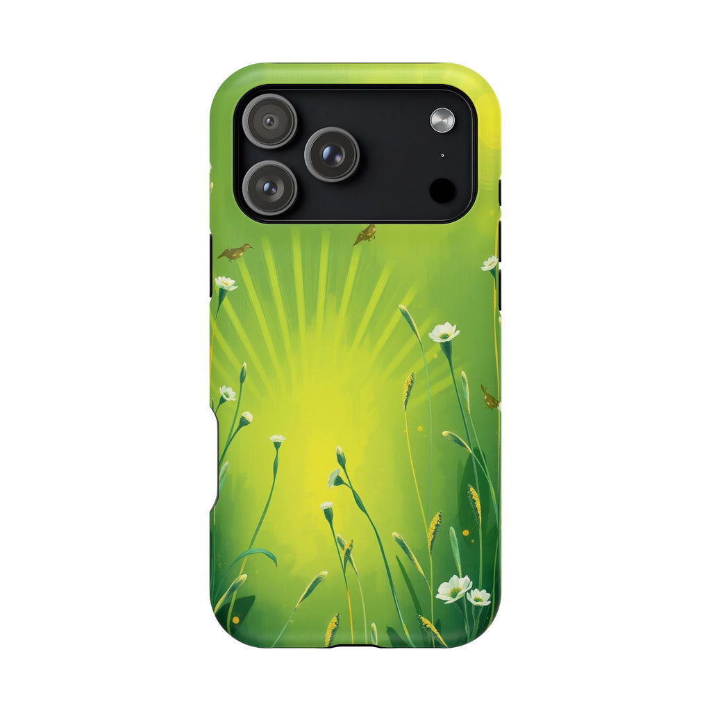 iPhone Spring Meadow Cinematic Art Bold Modern Everyday Snap Case · iPhone Case