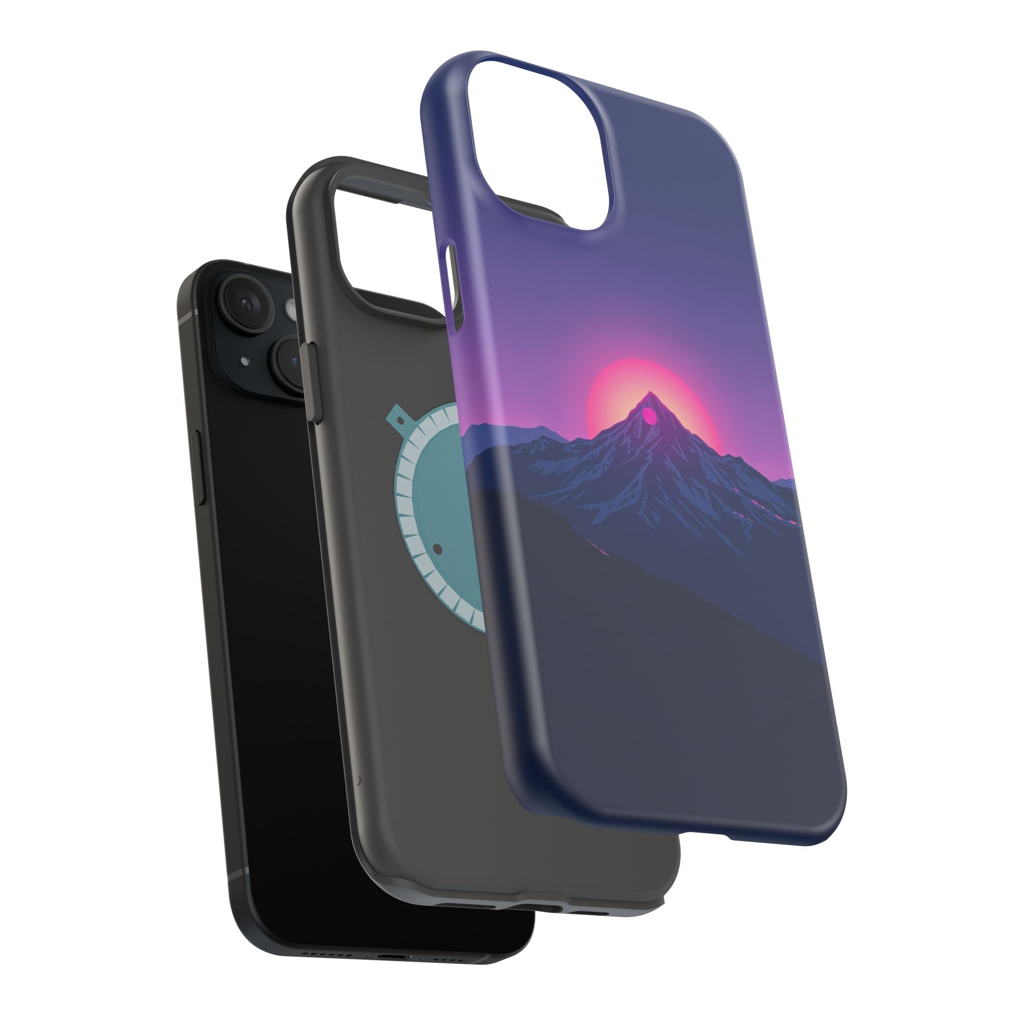 iPhone Mountain at Sunrise Electric Art Slim Everyday iPhone 15 · iPhone Case